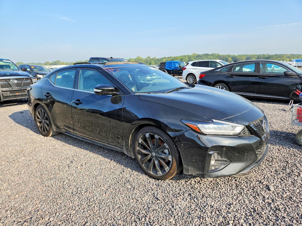 2021 Nissan Maxima Sr Black vin: 1N4AA6EVXMC506552