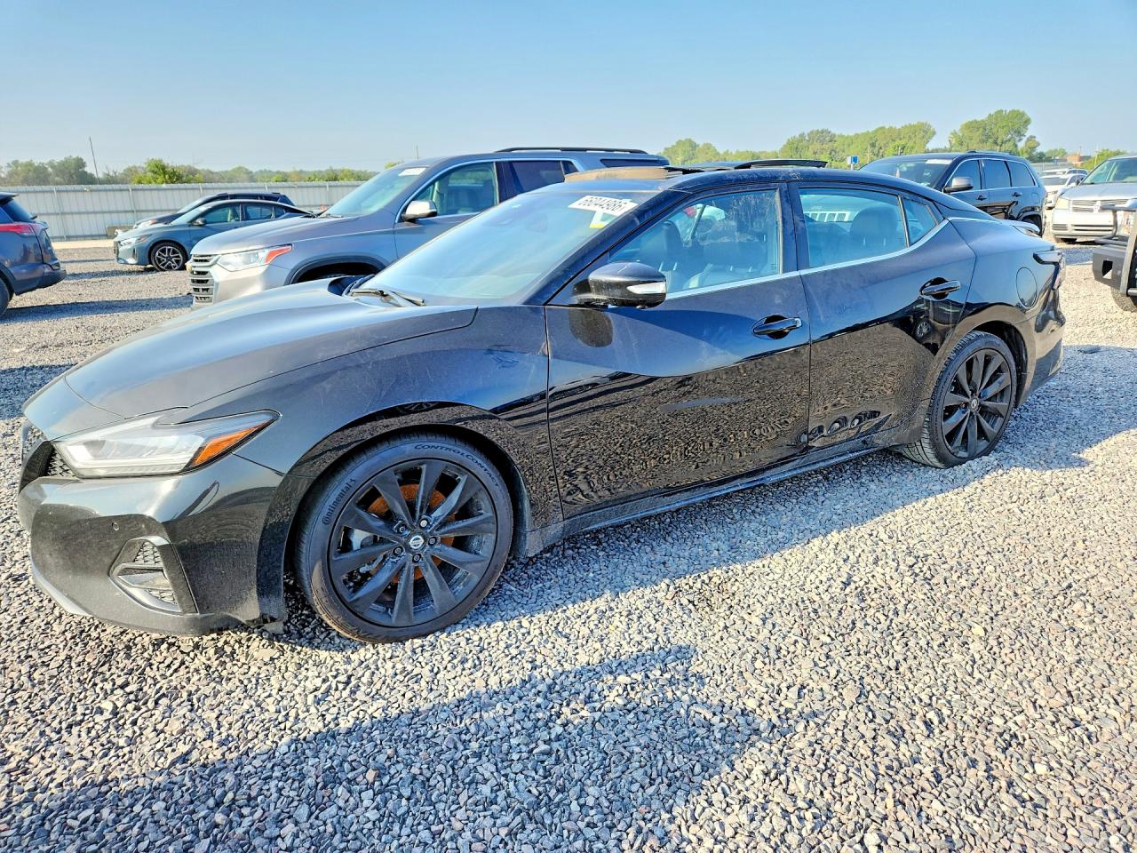 2021 Nissan Maxima Sr Black vin: 1N4AA6EVXMC506552