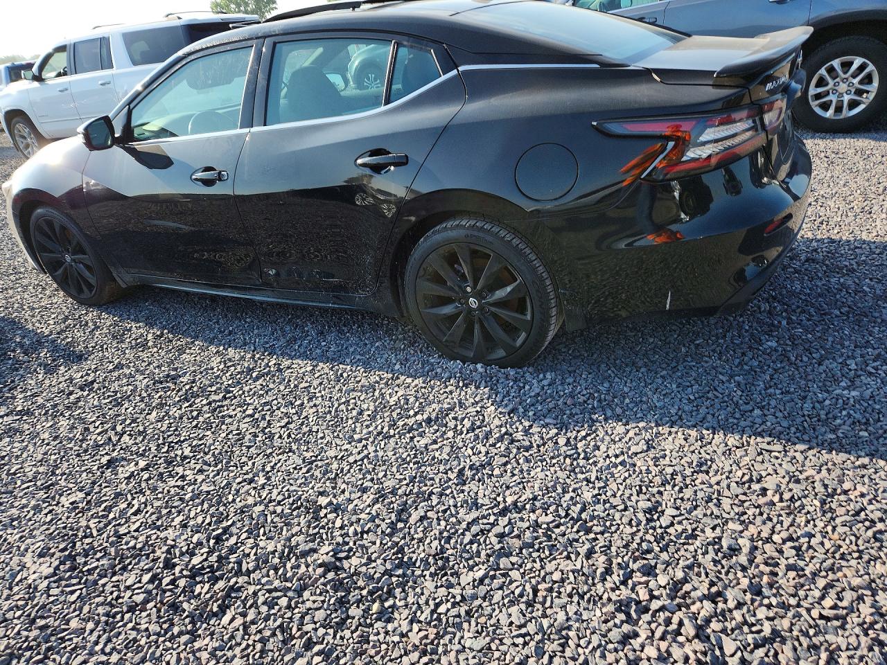 2021 Nissan Maxima Sr Black vin: 1N4AA6EVXMC506552