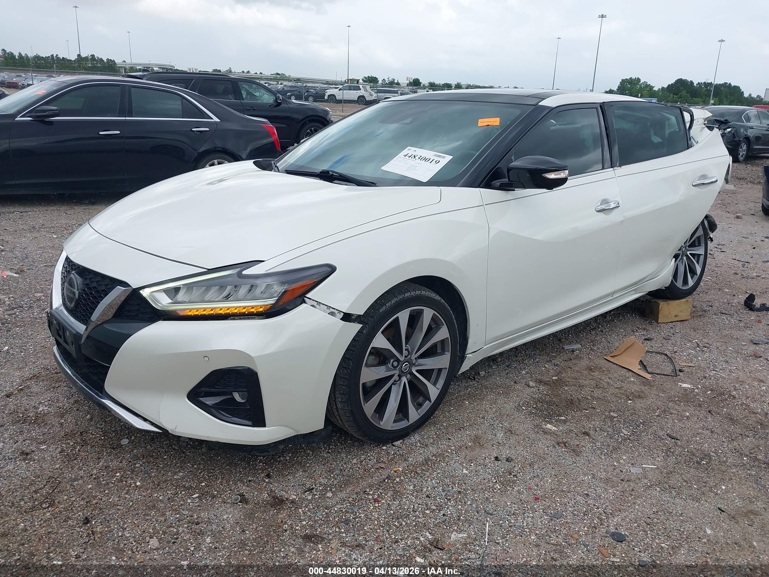 2020 Nissan Maxima Platinum Xtronic Cvt White vin: 1N4AA6FV1LC374147