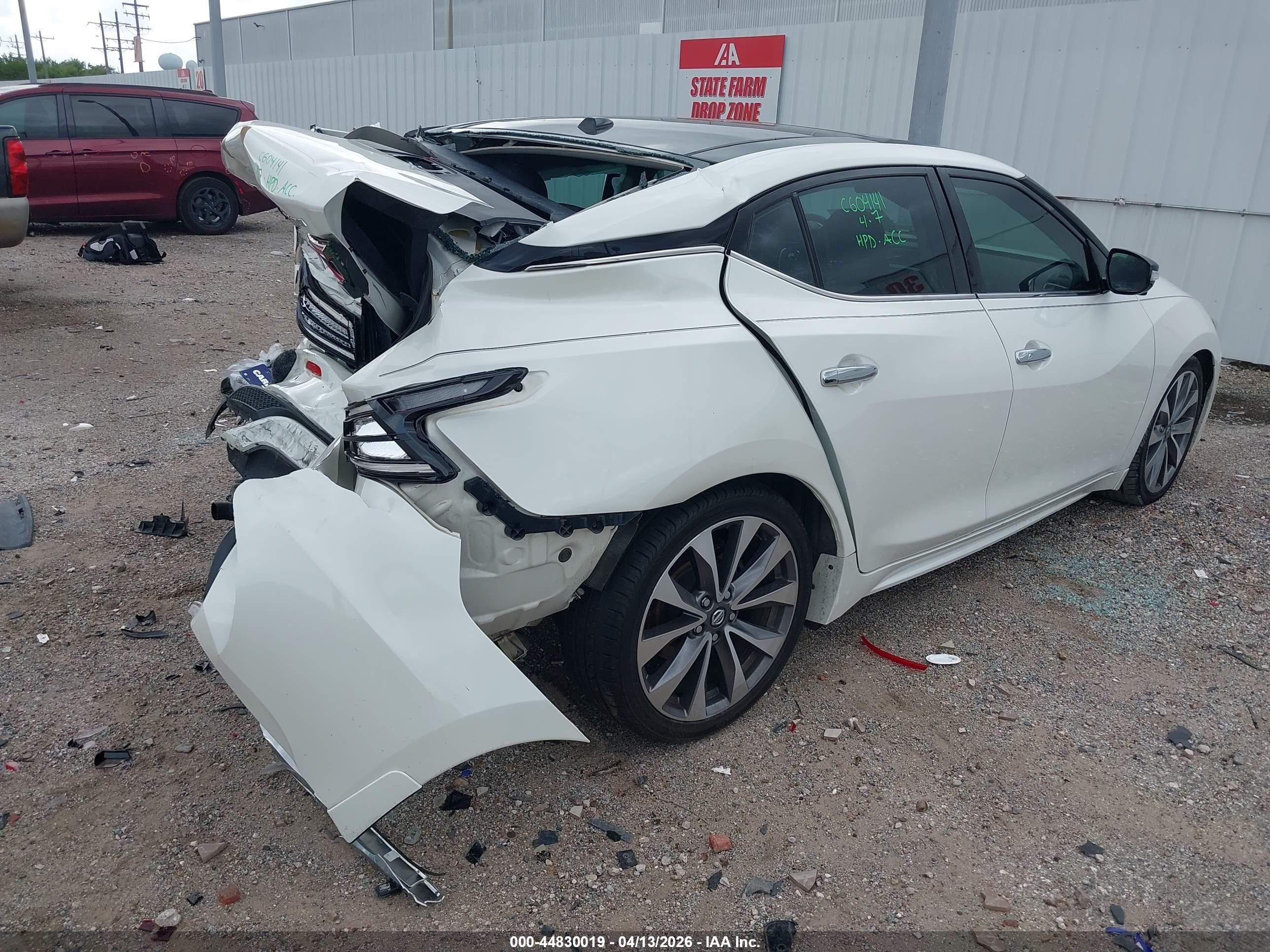 2020 Nissan Maxima Platinum Xtronic Cvt White vin: 1N4AA6FV1LC374147