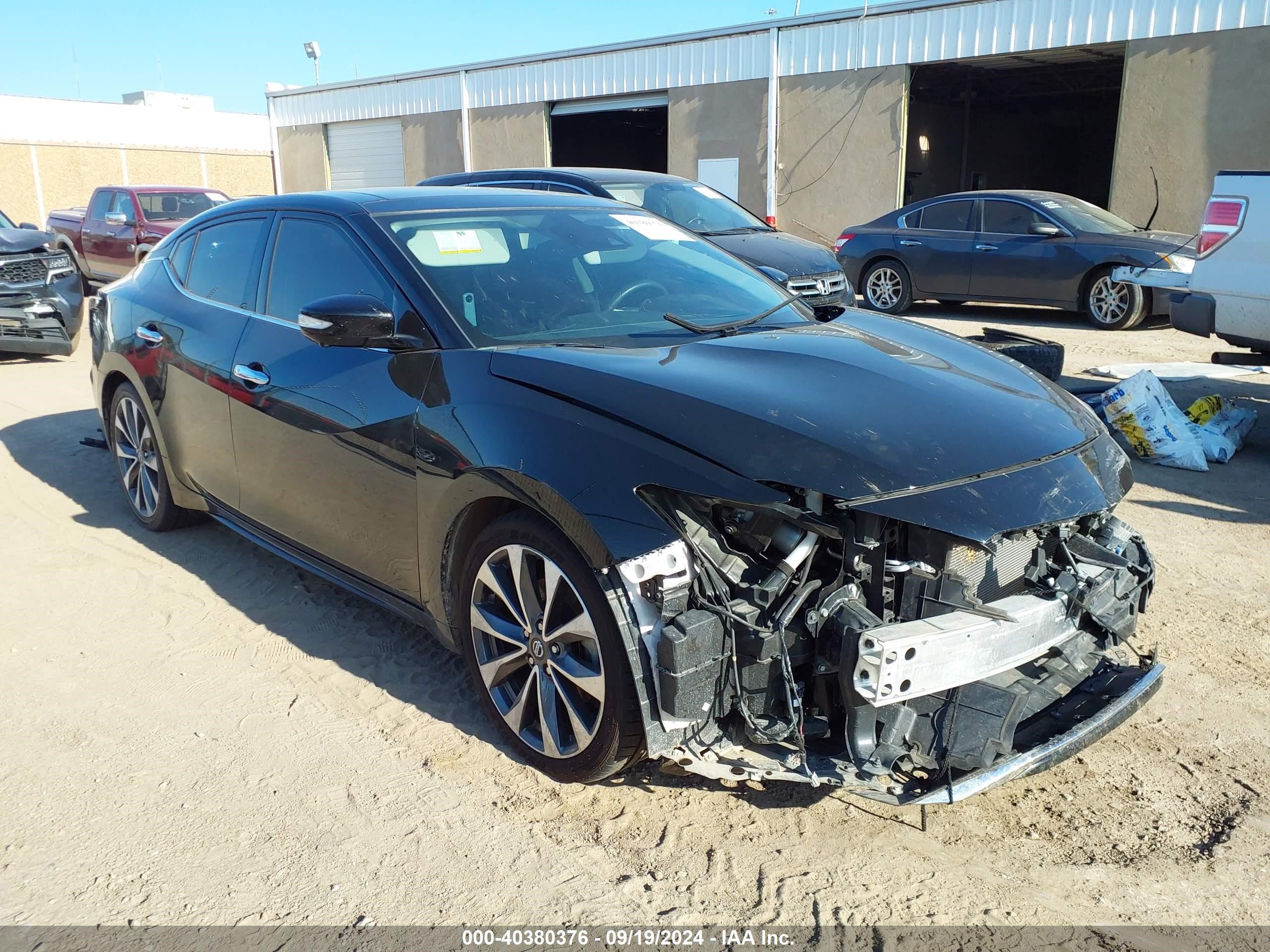 2020 Nissan Maxima Platinum Xtronic Cvt Black vin: 1N4AA6FV4LC380511