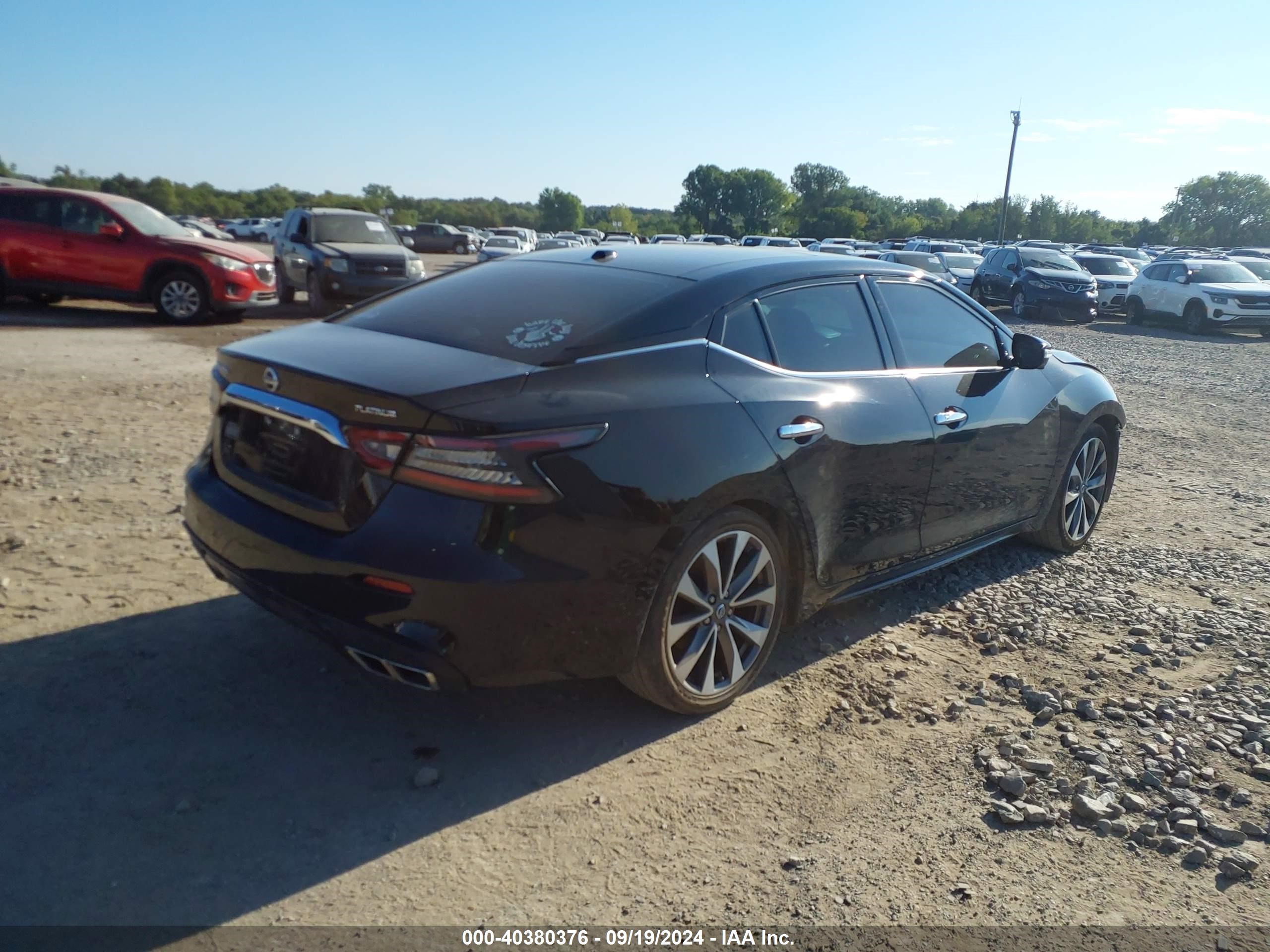 2020 Nissan Maxima Platinum Xtronic Cvt Black vin: 1N4AA6FV4LC380511