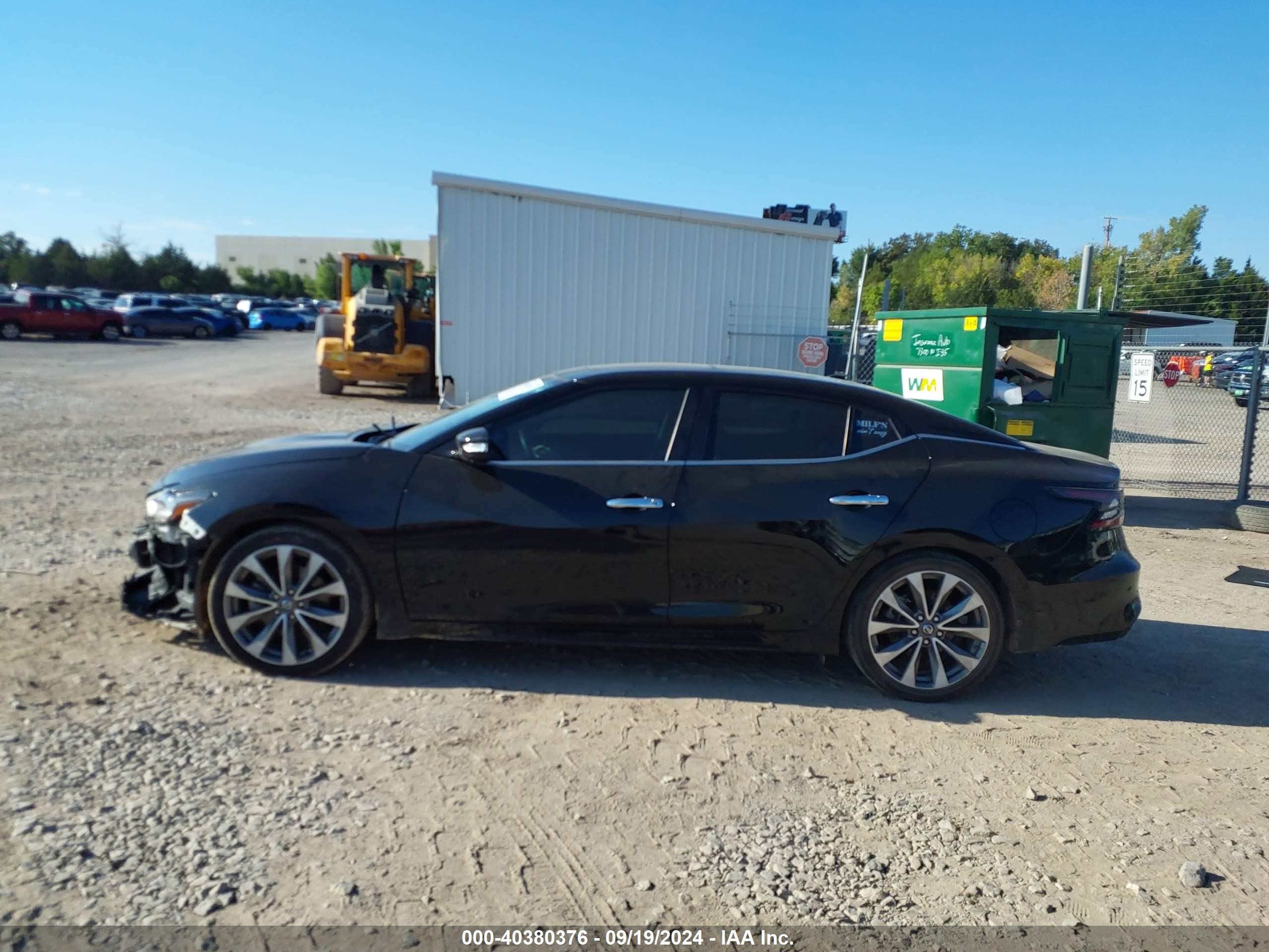 2020 Nissan Maxima Platinum Xtronic Cvt Black vin: 1N4AA6FV4LC380511
