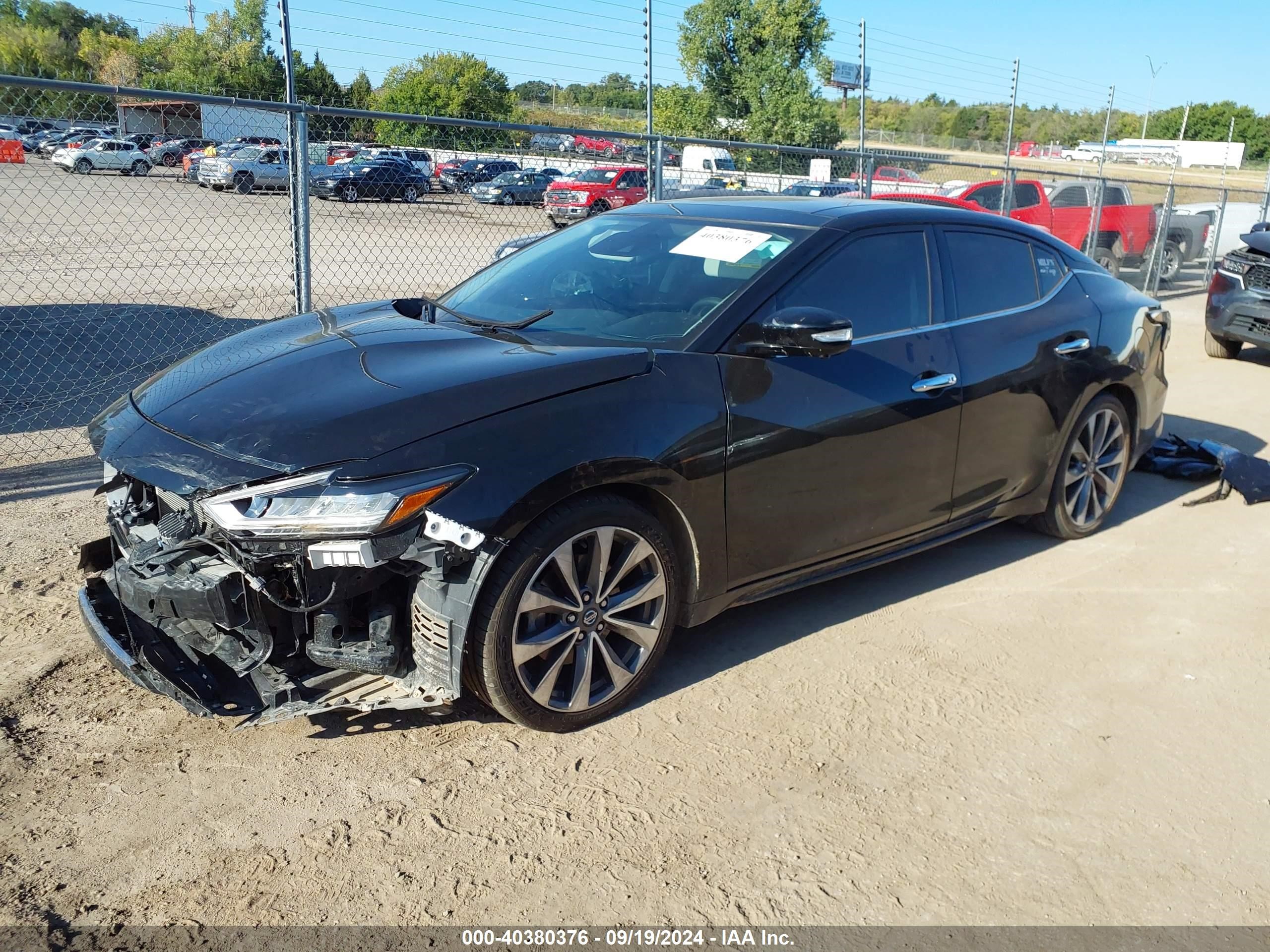 2020 Nissan Maxima Platinum Xtronic Cvt Black vin: 1N4AA6FV4LC380511