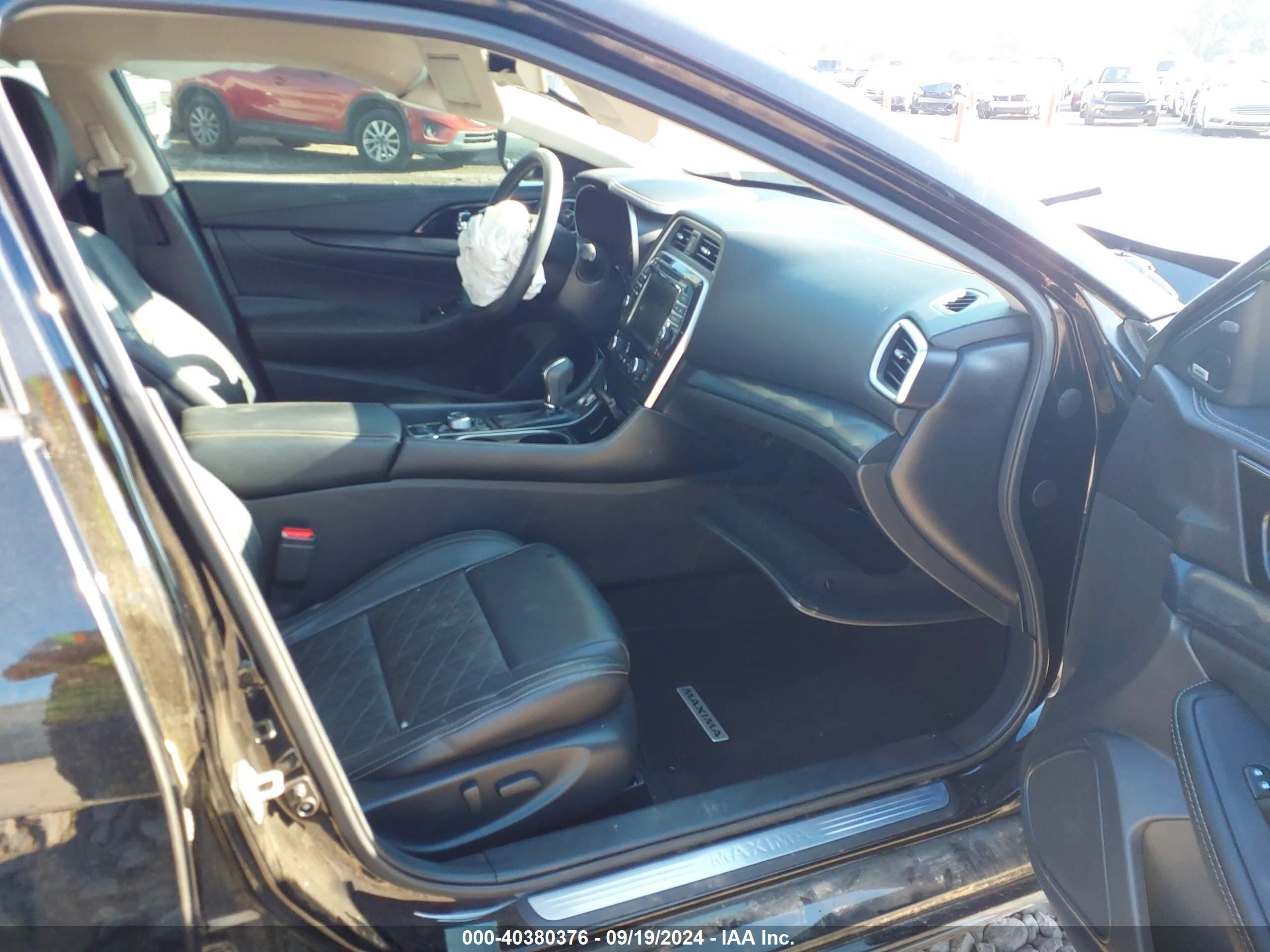 2020 Nissan Maxima Platinum Xtronic Cvt Black vin: 1N4AA6FV4LC380511