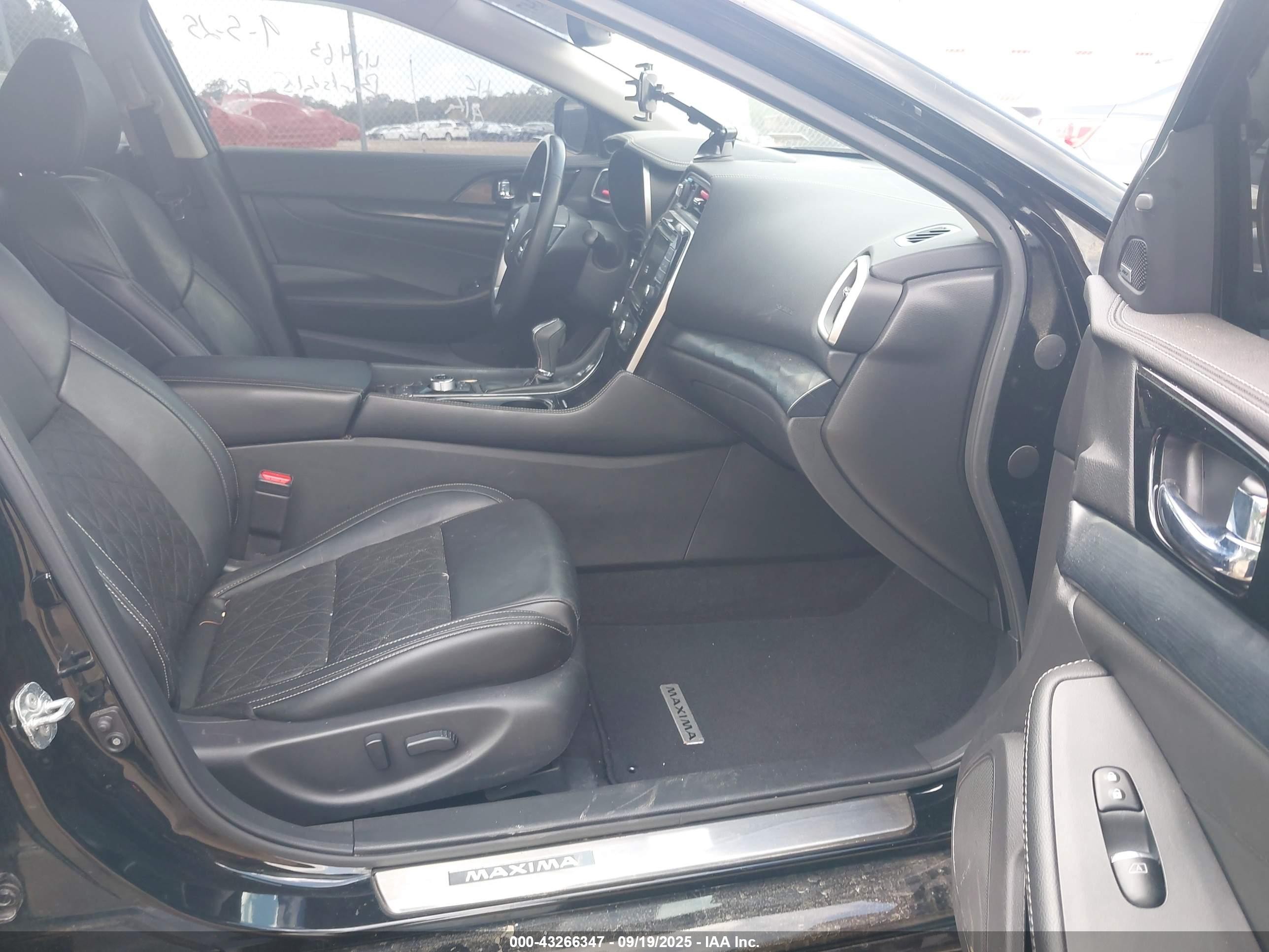 2021 Nissan Maxima Platinum Xtronic Cvt Black vin: 1N4AA6FV4MC516122