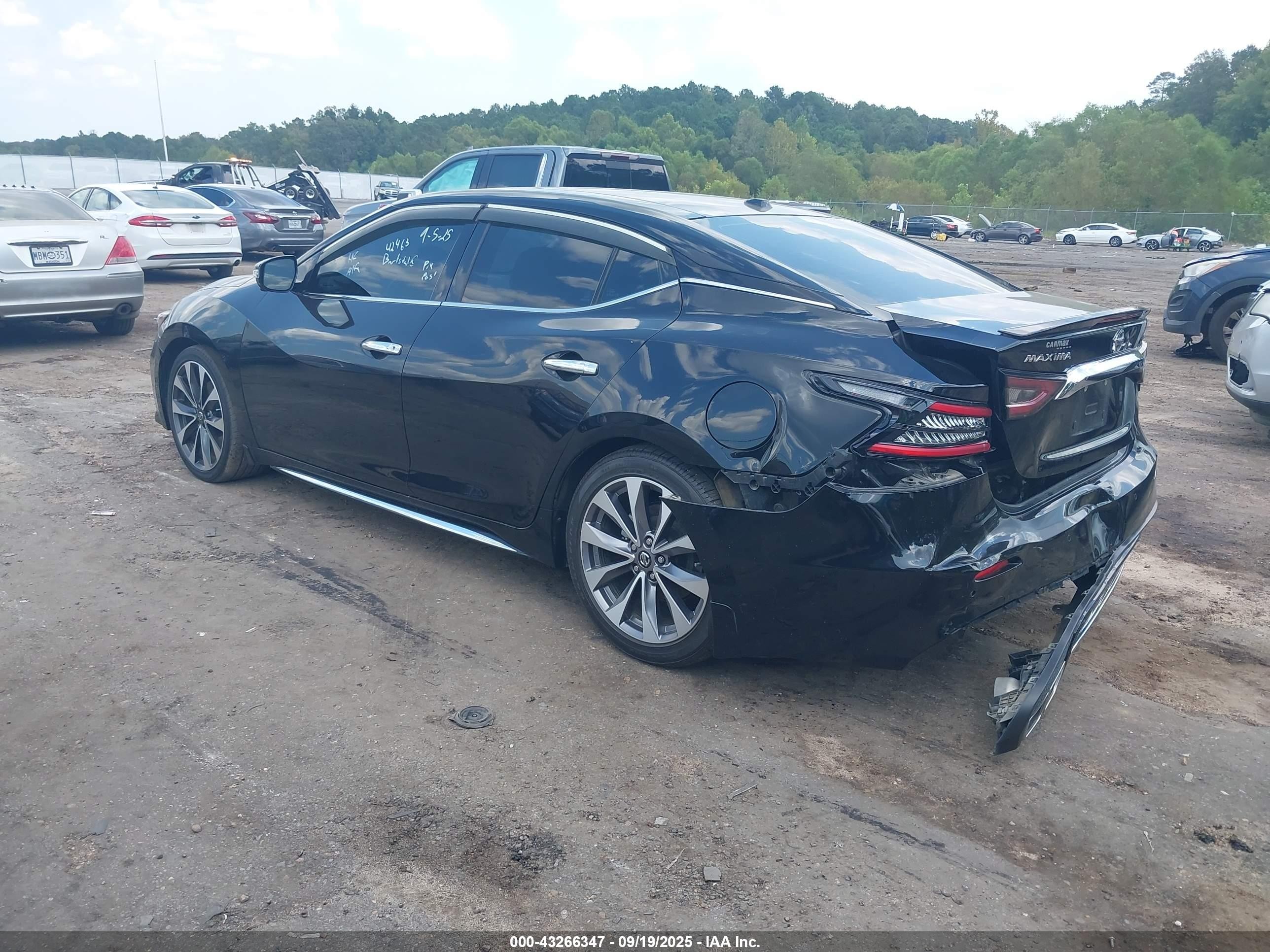 2021 Nissan Maxima Platinum Xtronic Cvt Black vin: 1N4AA6FV4MC516122