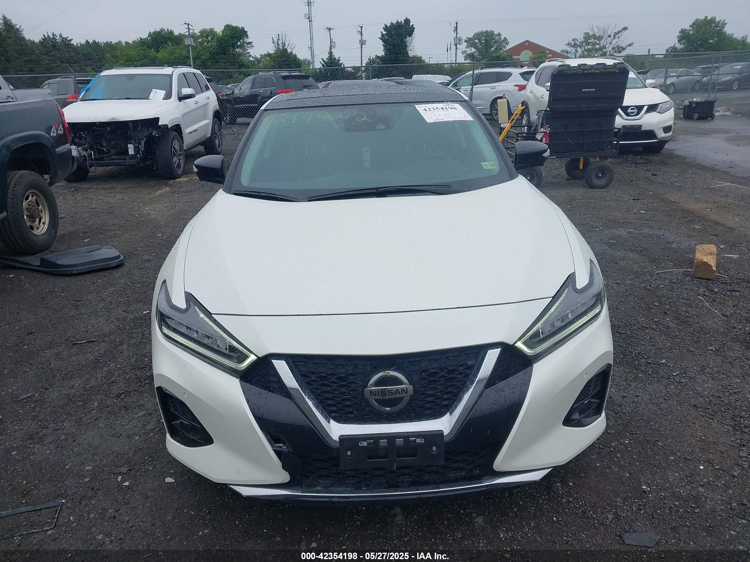 2022 Nissan Maxima Platinum Xtronic Cvt Белый vin: 1N4AA6FV5NC507852