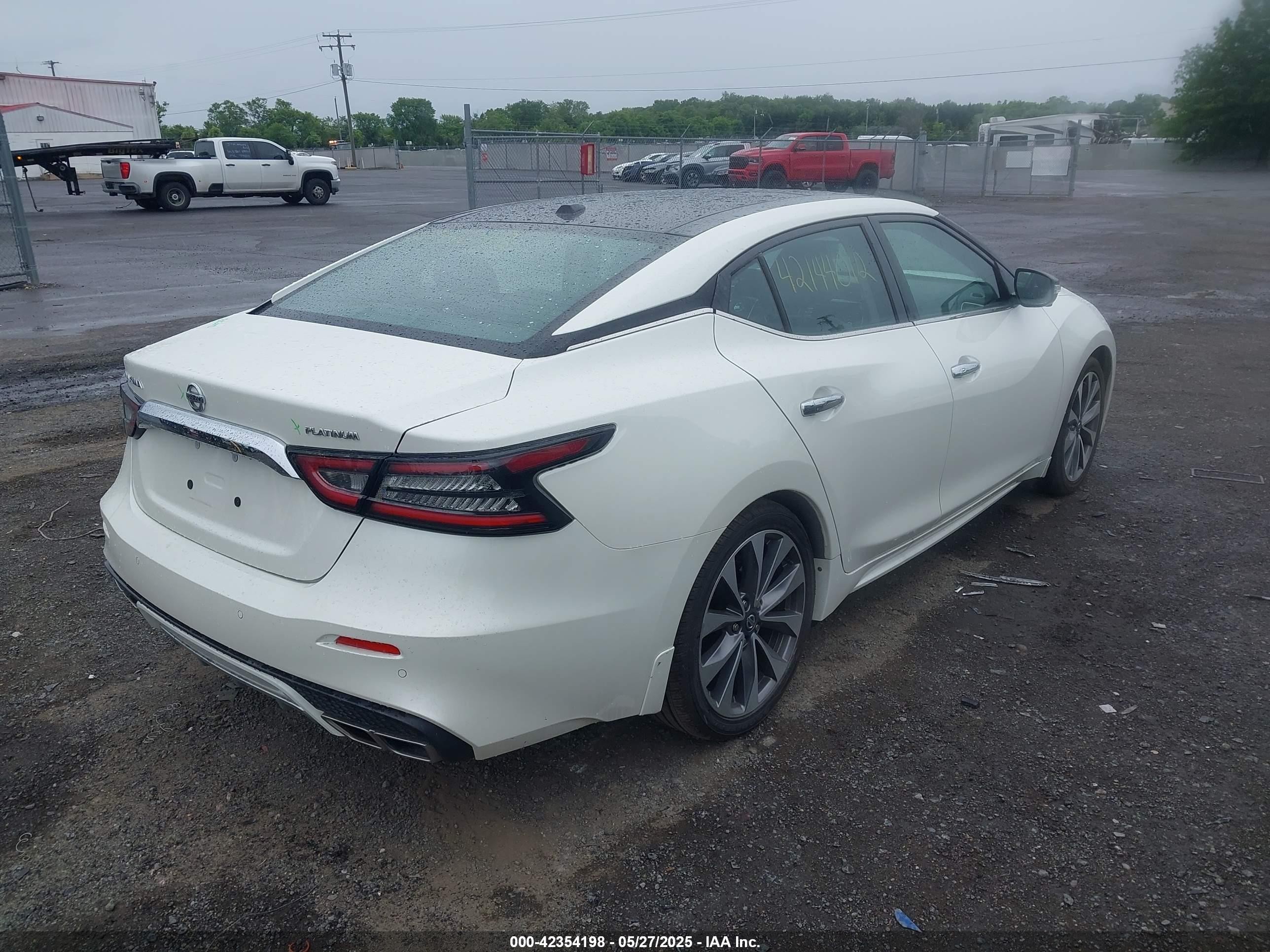 2022 Nissan Maxima Platinum Xtronic Cvt Белый vin: 1N4AA6FV5NC507852