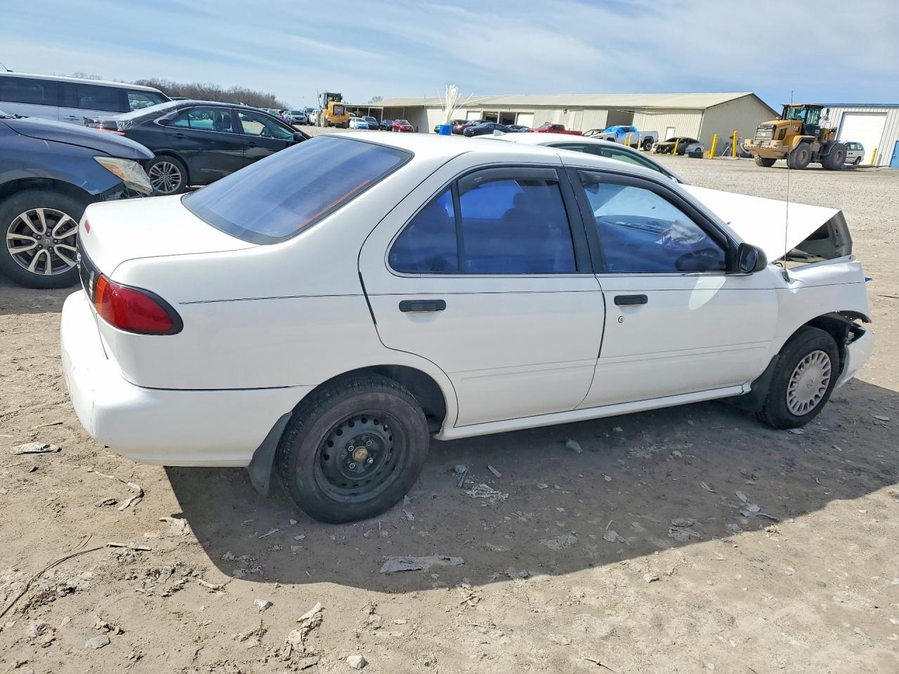 1996 Nissan Sentra E Белый vin: 1N4AB41D0TC744732