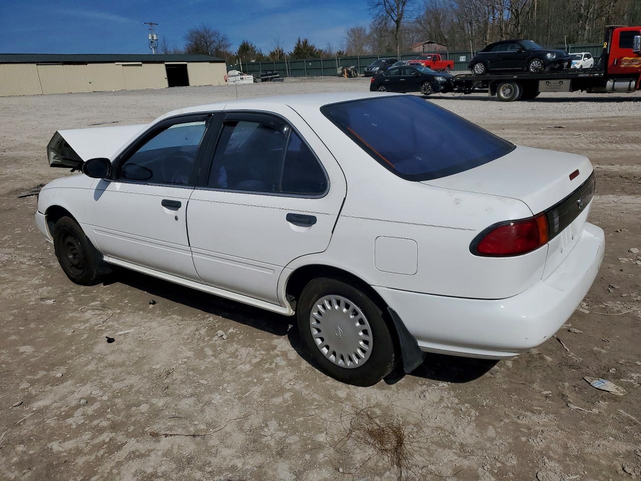 1996 Nissan Sentra E Белый vin: 1N4AB41D0TC744732
