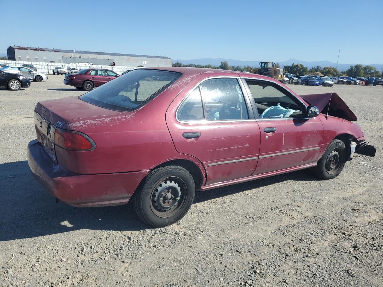 1997 Nissan Sentra Base Maroon vin: 1N4AB41D0VC751439