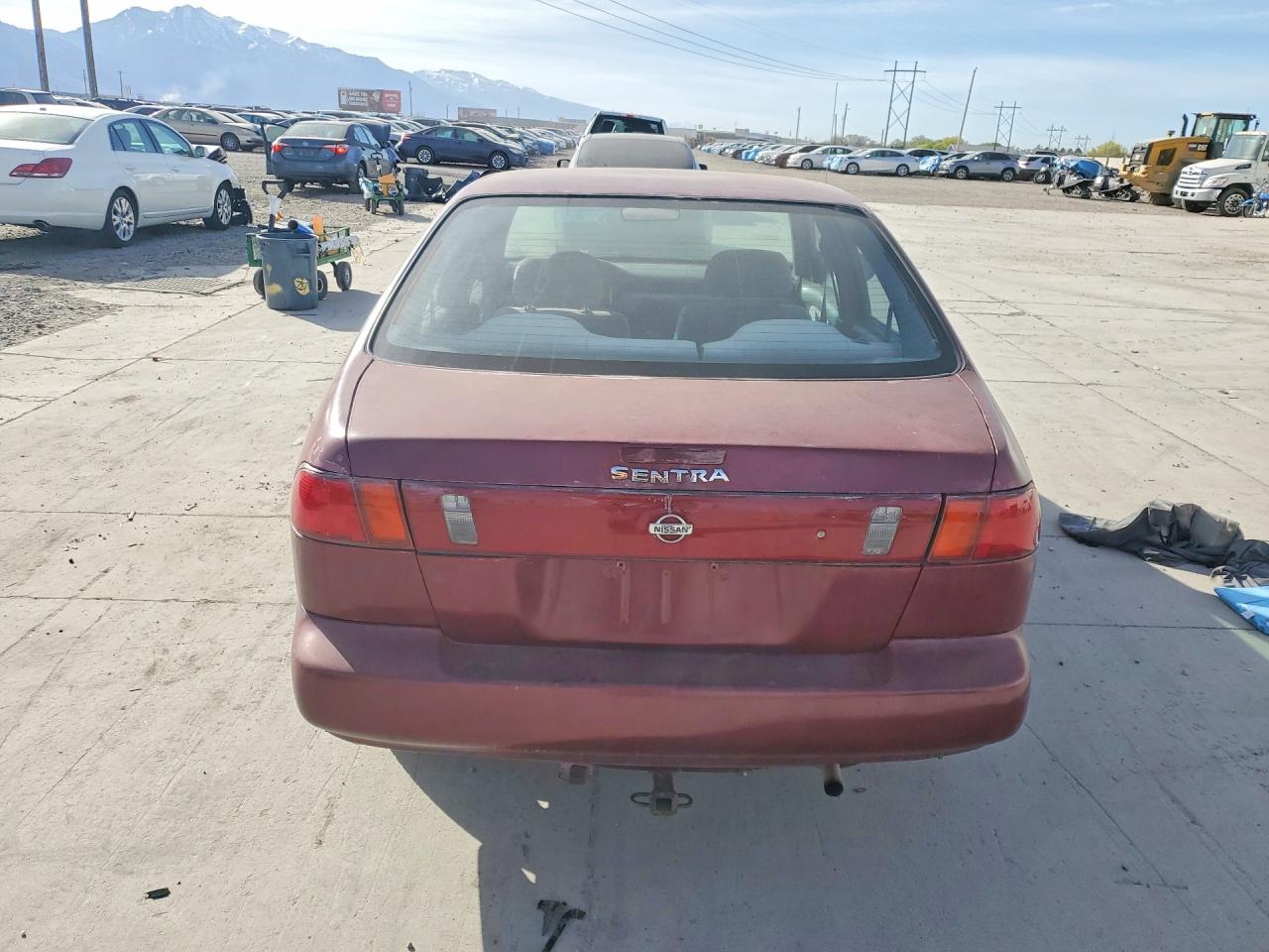 1997 Nissan Sentra Base Burgundy vin: 1N4AB41D0VC757497