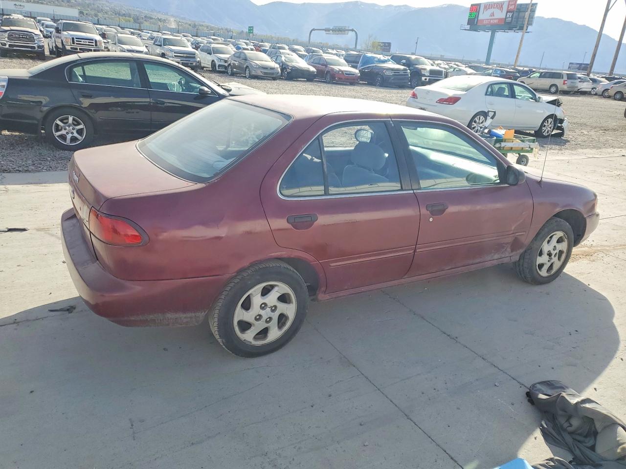 1997 Nissan Sentra Base Burgundy vin: 1N4AB41D0VC757497
