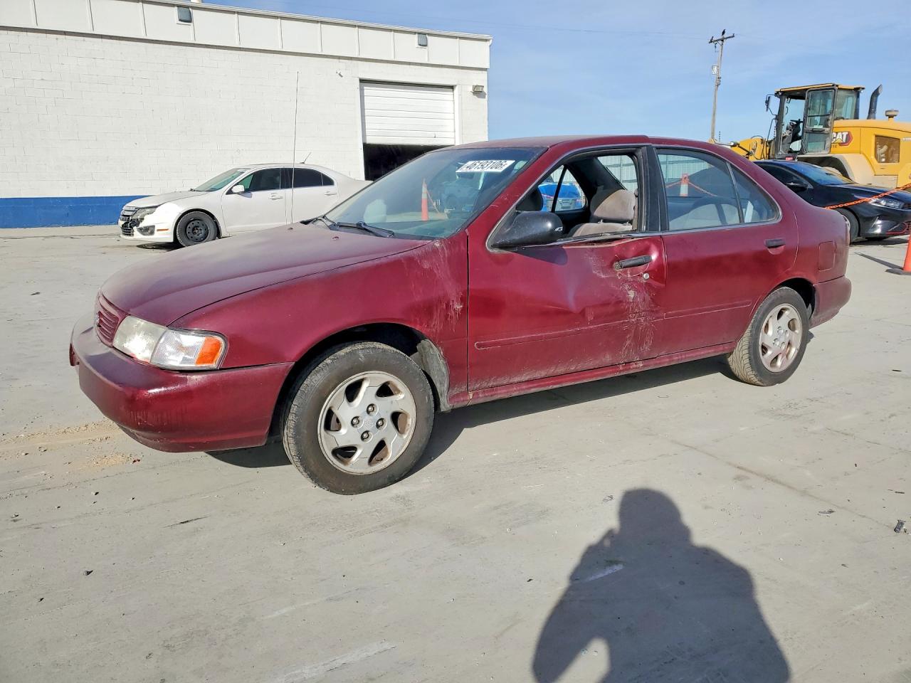 1997 Nissan Sentra Base Burgundy vin: 1N4AB41D0VC757497