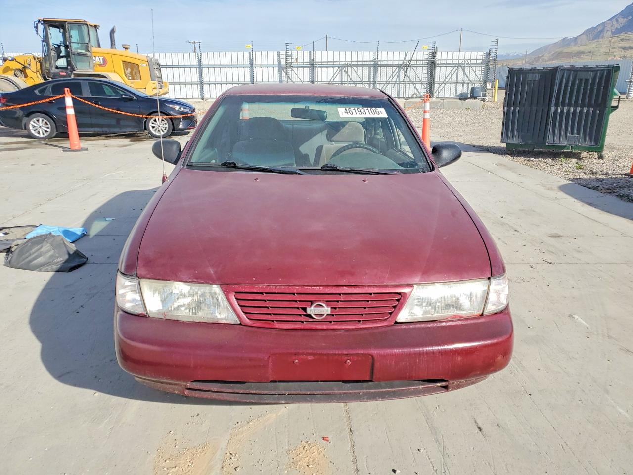 1997 Nissan Sentra Base Burgundy vin: 1N4AB41D0VC757497