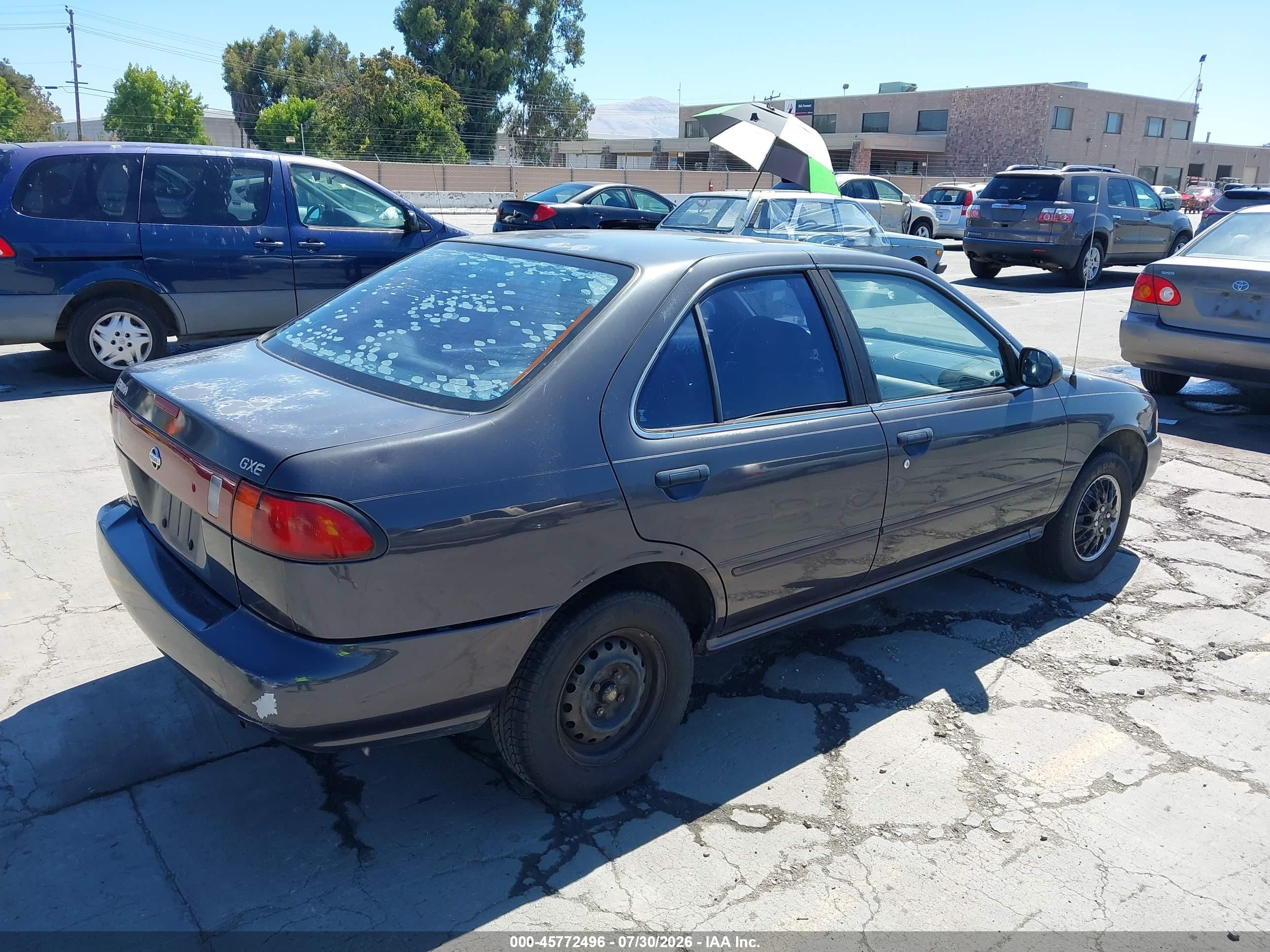 1997 Nissan Sentra Gle/gxe/xe Gray vin: 1N4AB41D0VC774896