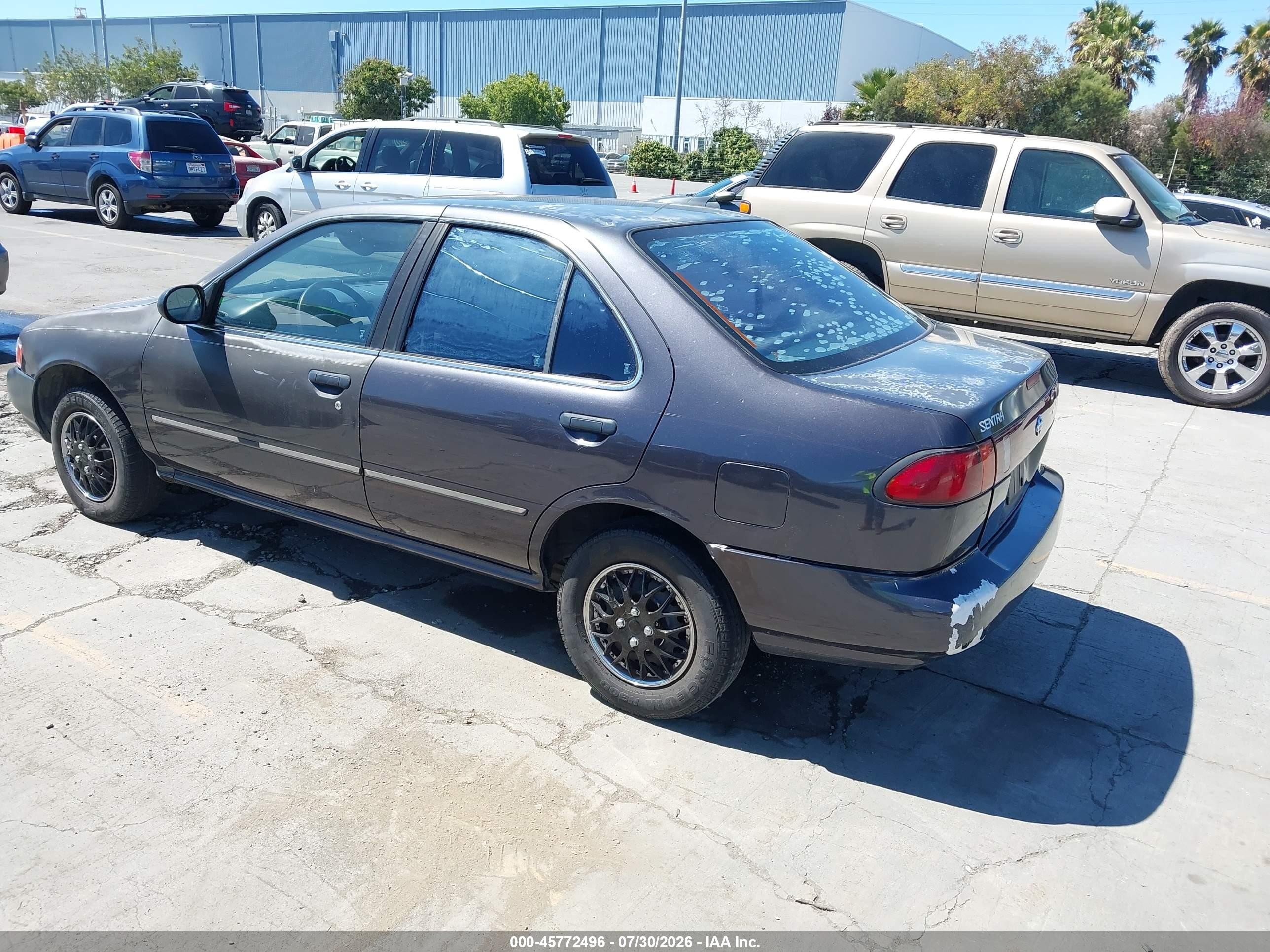 1997 Nissan Sentra Gle/gxe/xe Gray vin: 1N4AB41D0VC774896
