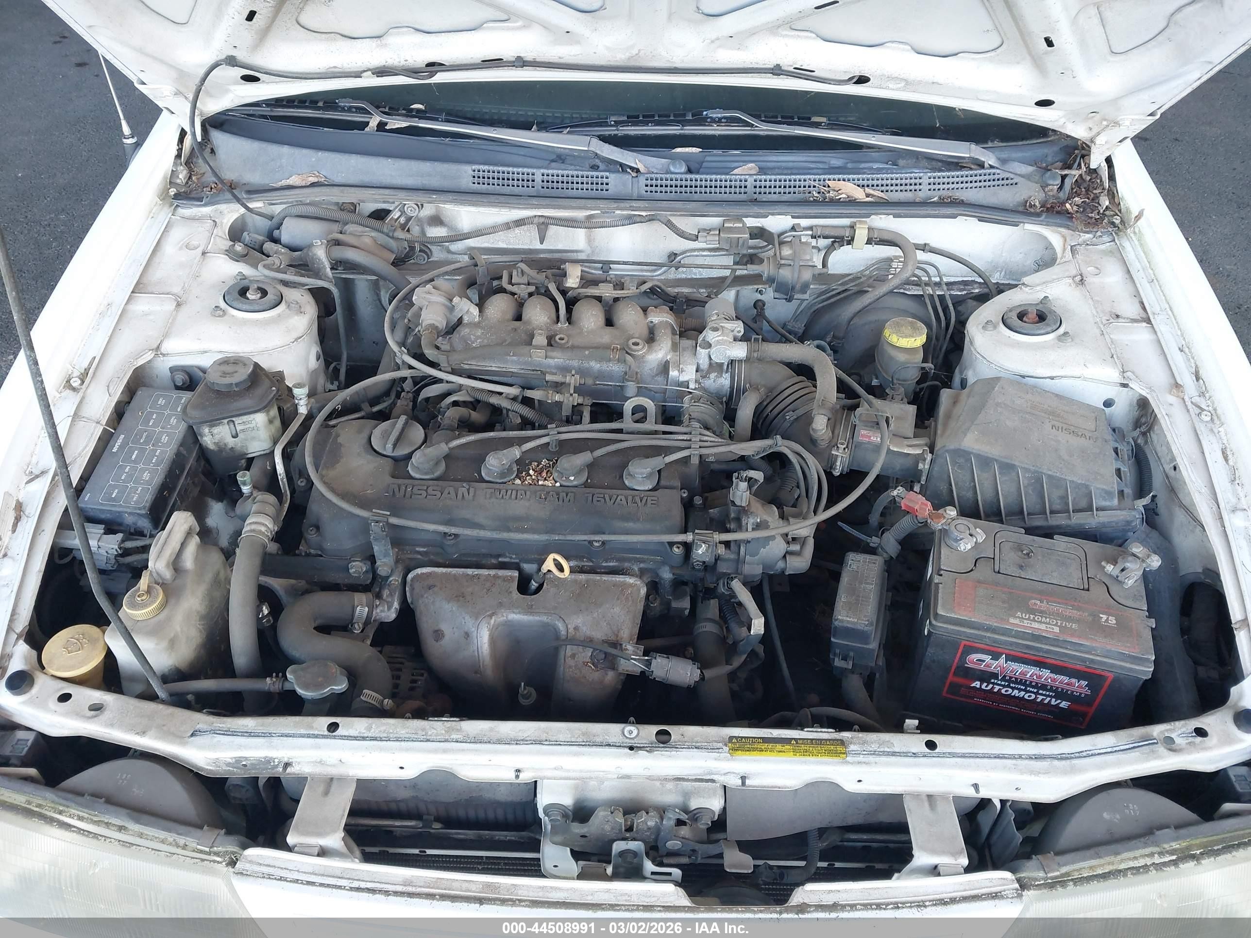 1997 Nissan Sentra Gle/gxe/xe White vin: 1N4AB41D0VC778978