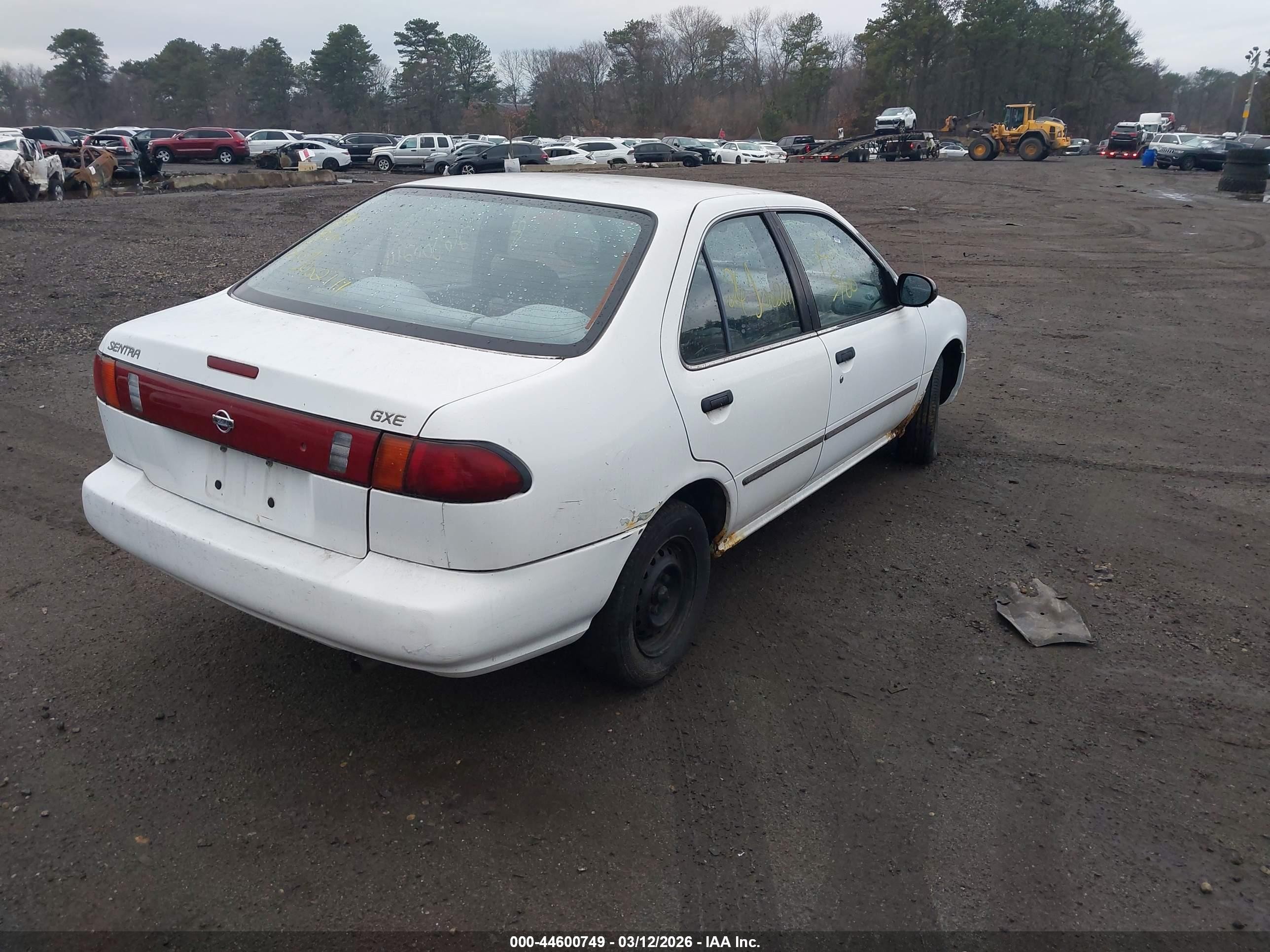 1997 Nissan Sentra Gle/gxe/xe White vin: 1N4AB41D0VC790497