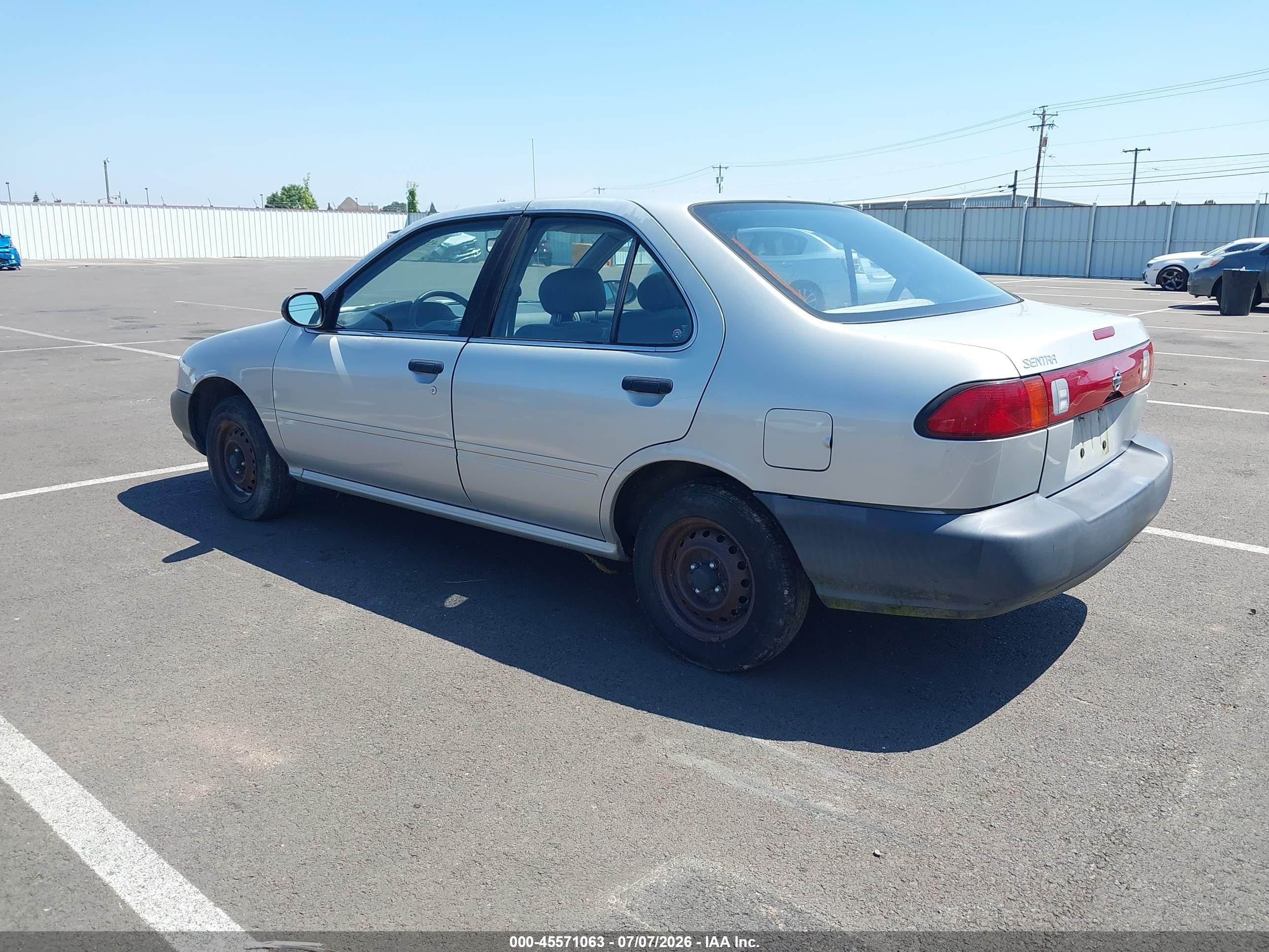 1998 Nissan Sentra Gle/gxe/xe Silver vin: 1N4AB41D1WC730309