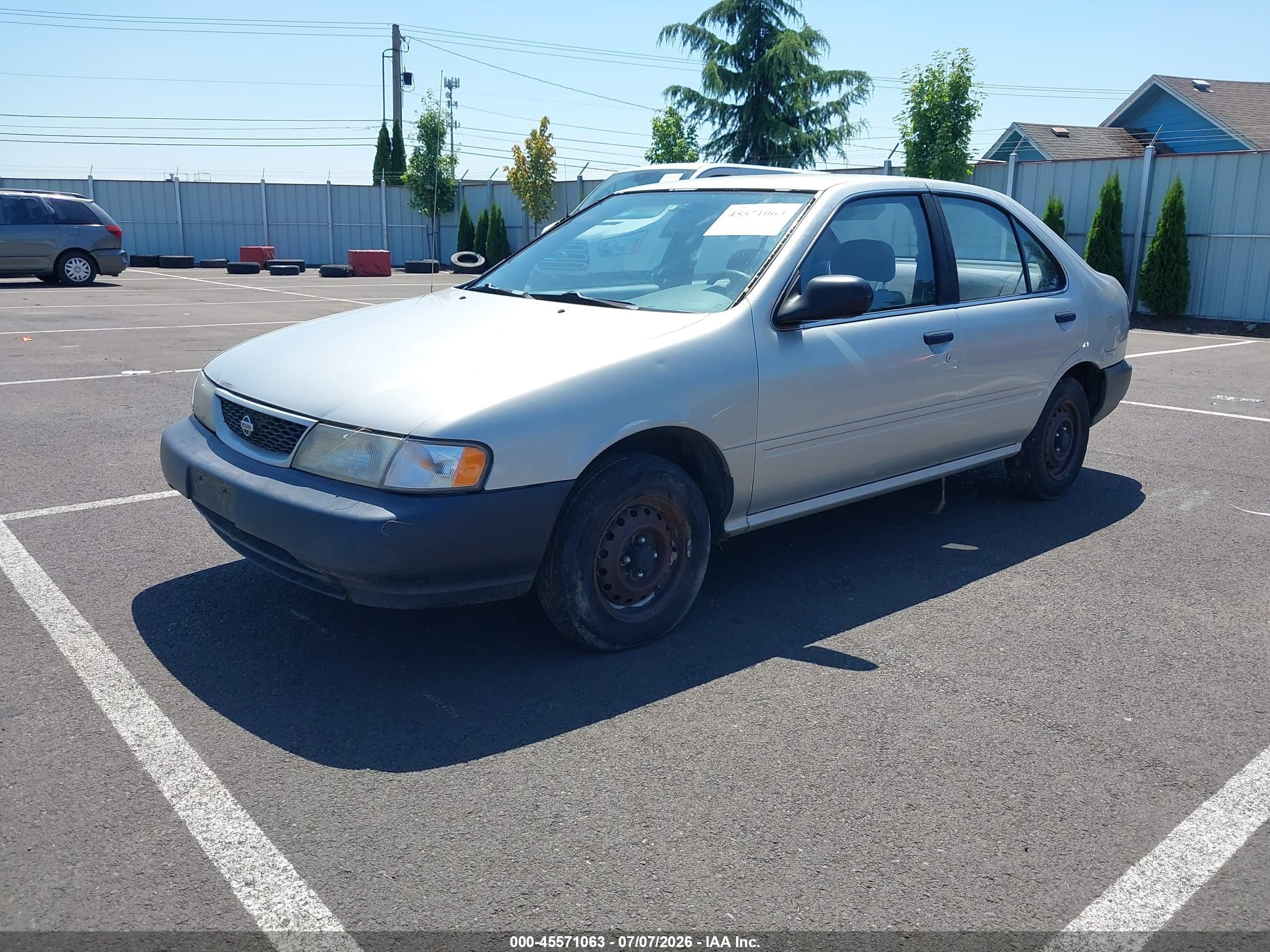 1998 Nissan Sentra Gle/gxe/xe Silver vin: 1N4AB41D1WC730309