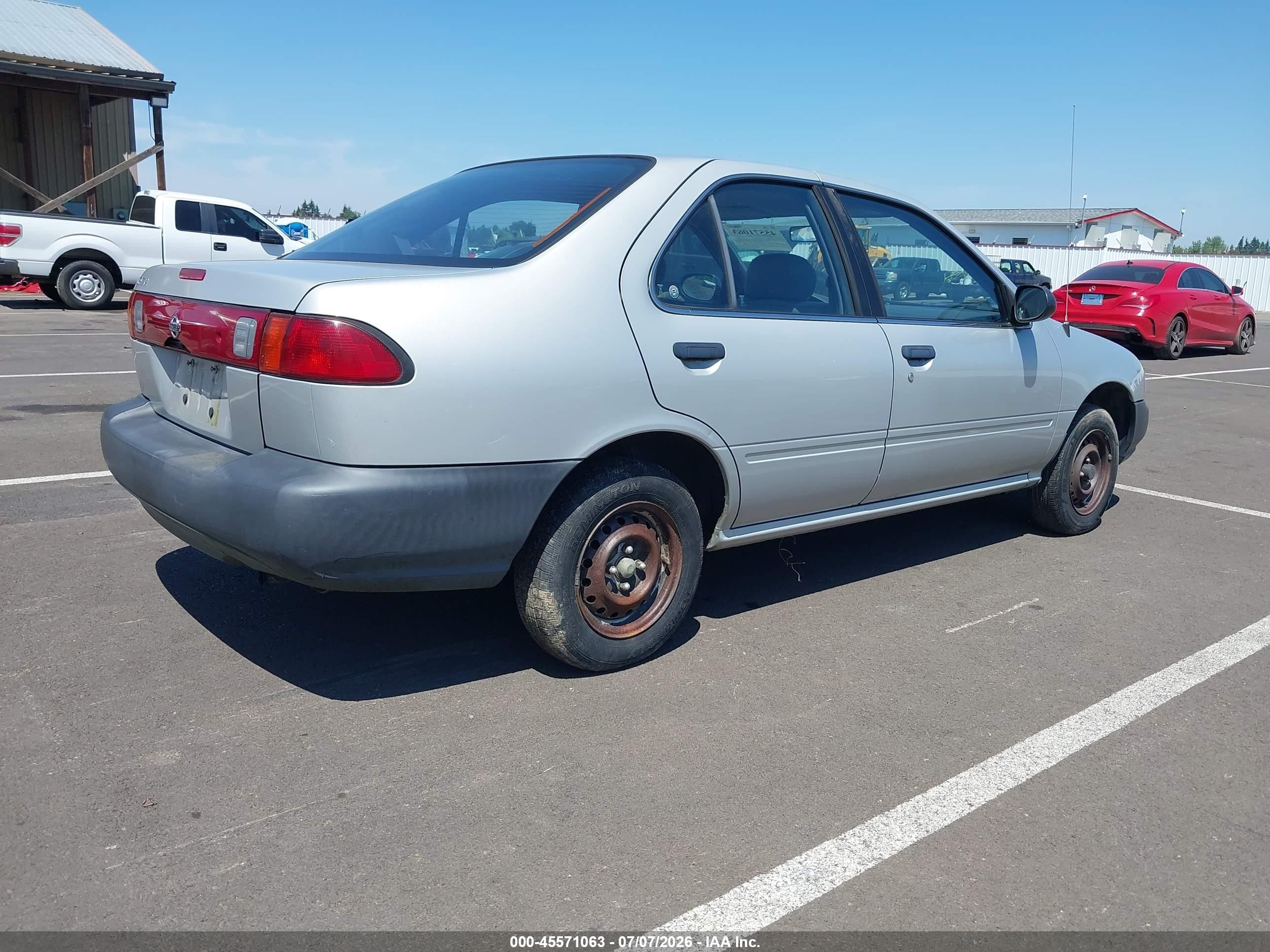 1998 Nissan Sentra Gle/gxe/xe Silver vin: 1N4AB41D1WC730309