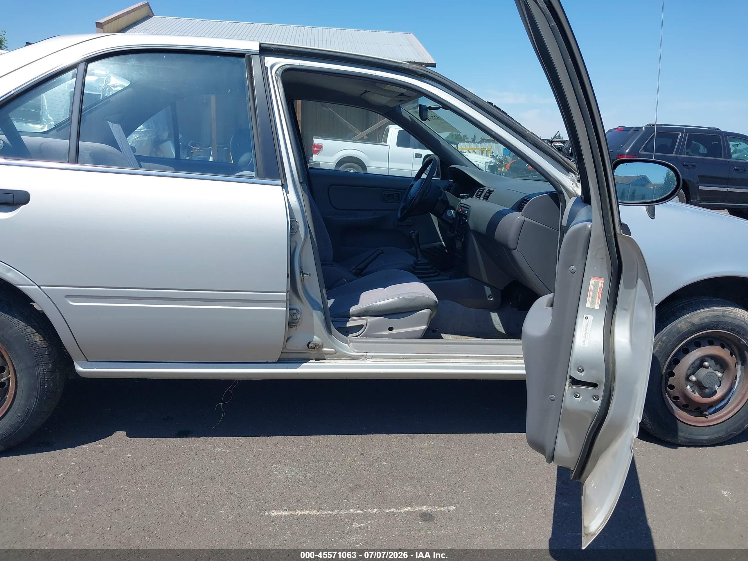 1998 Nissan Sentra Gle/gxe/xe Silver vin: 1N4AB41D1WC730309