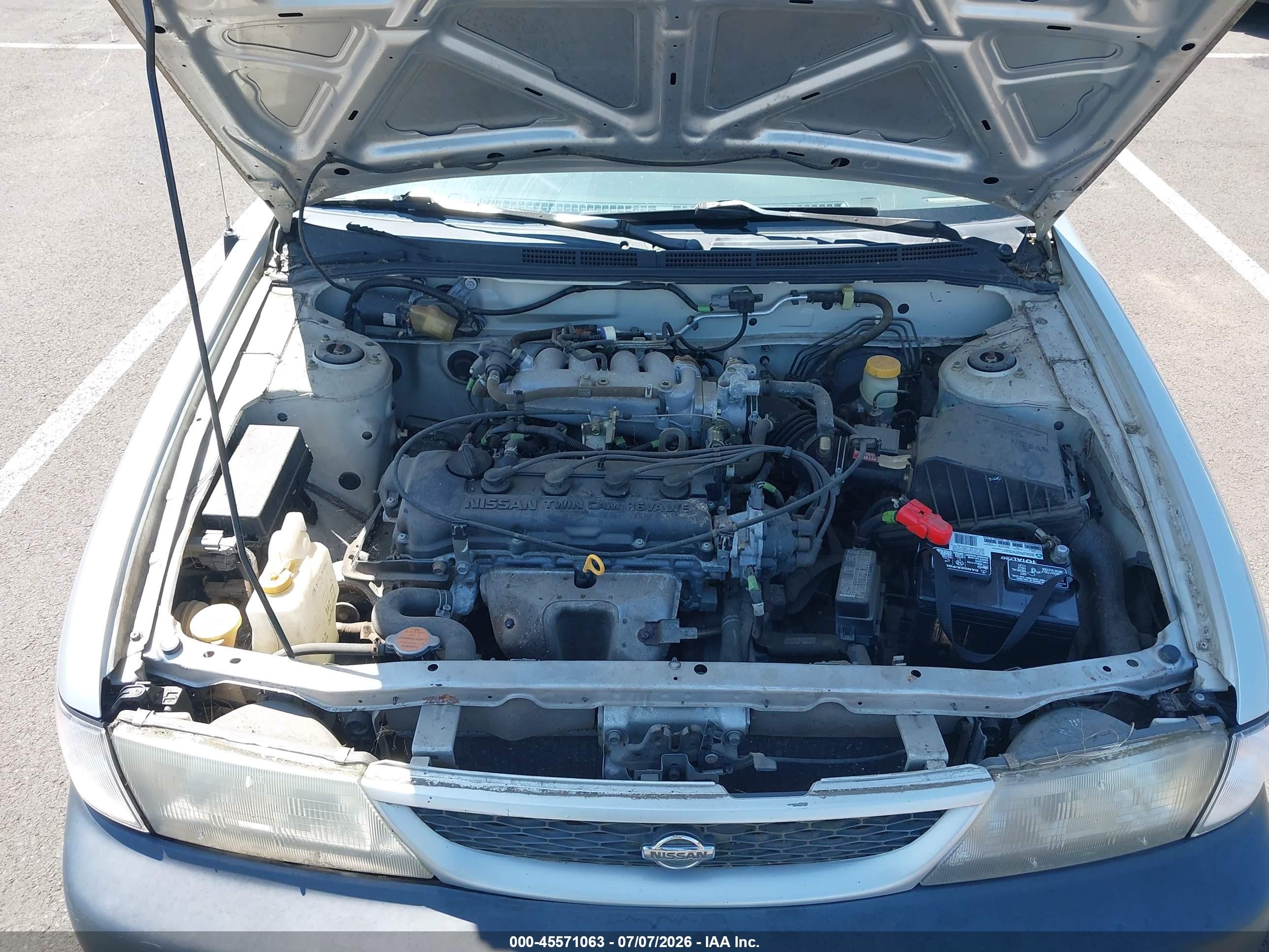 1998 Nissan Sentra Gle/gxe/xe Silver vin: 1N4AB41D1WC730309