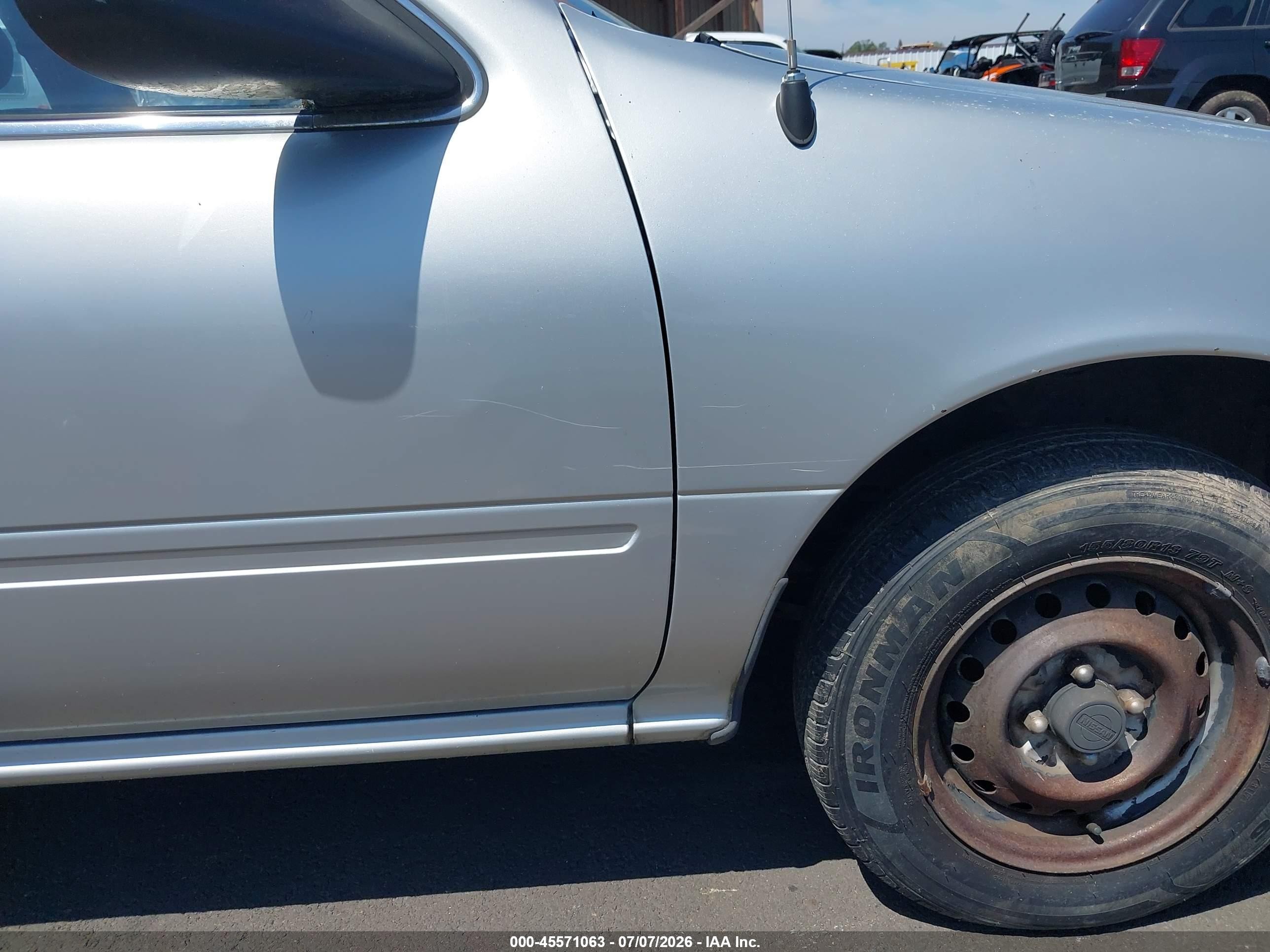 1998 Nissan Sentra Gle/gxe/xe Silver vin: 1N4AB41D1WC730309