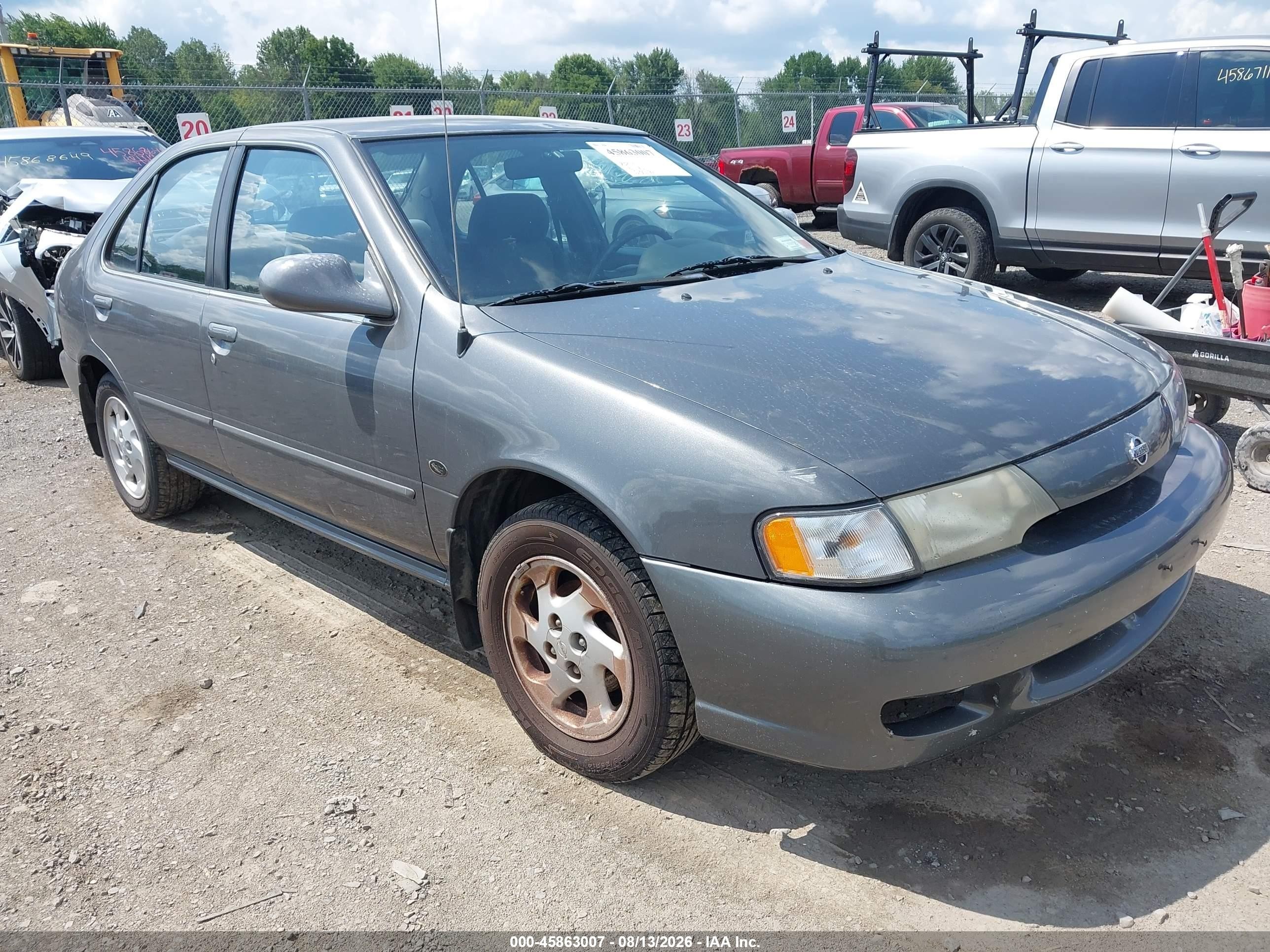 1999 Nissan Sentra Gxe/xe Gray vin: 1N4AB41D1XC720462