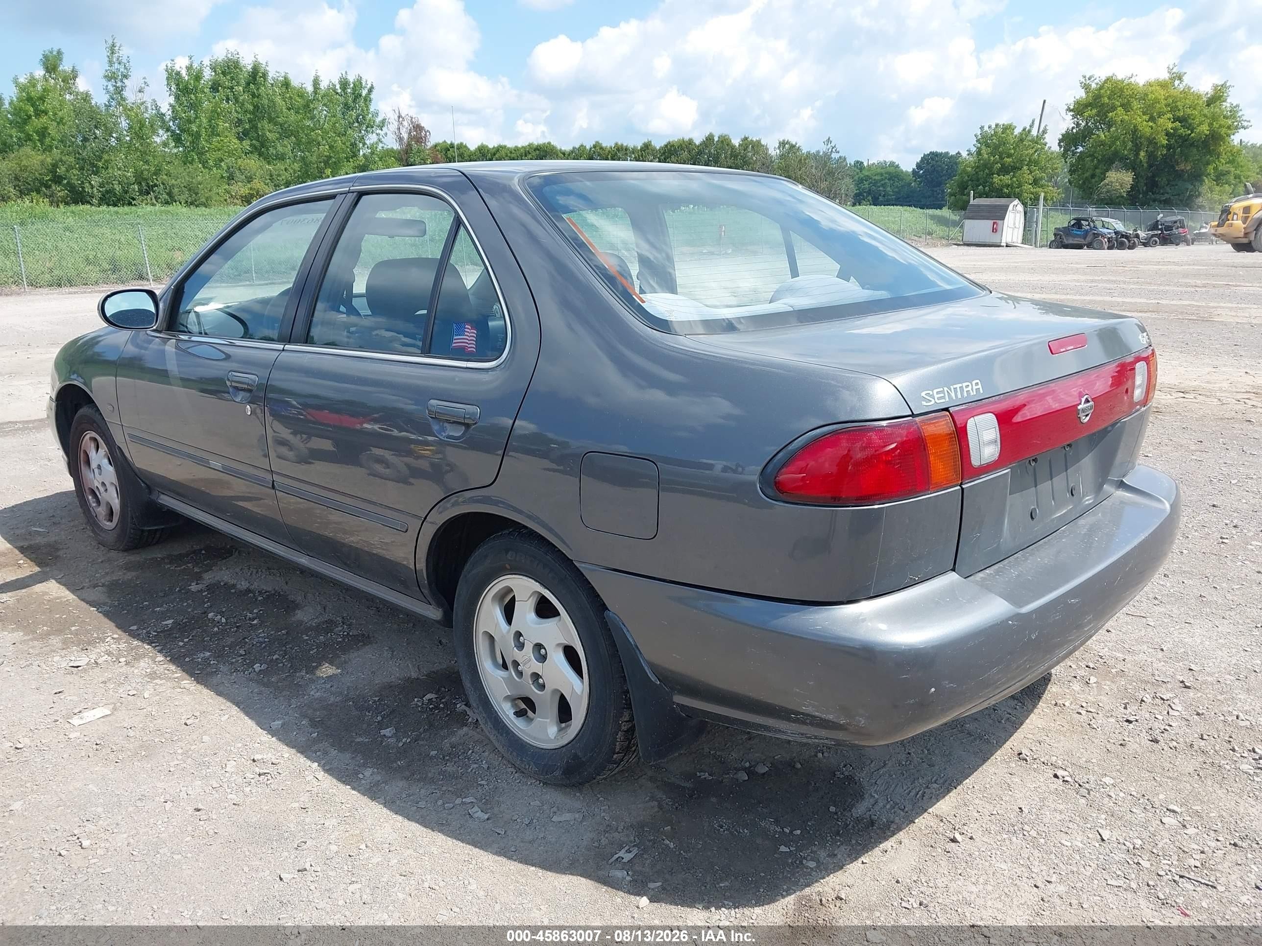 1999 Nissan Sentra Gxe/xe Gray vin: 1N4AB41D1XC720462