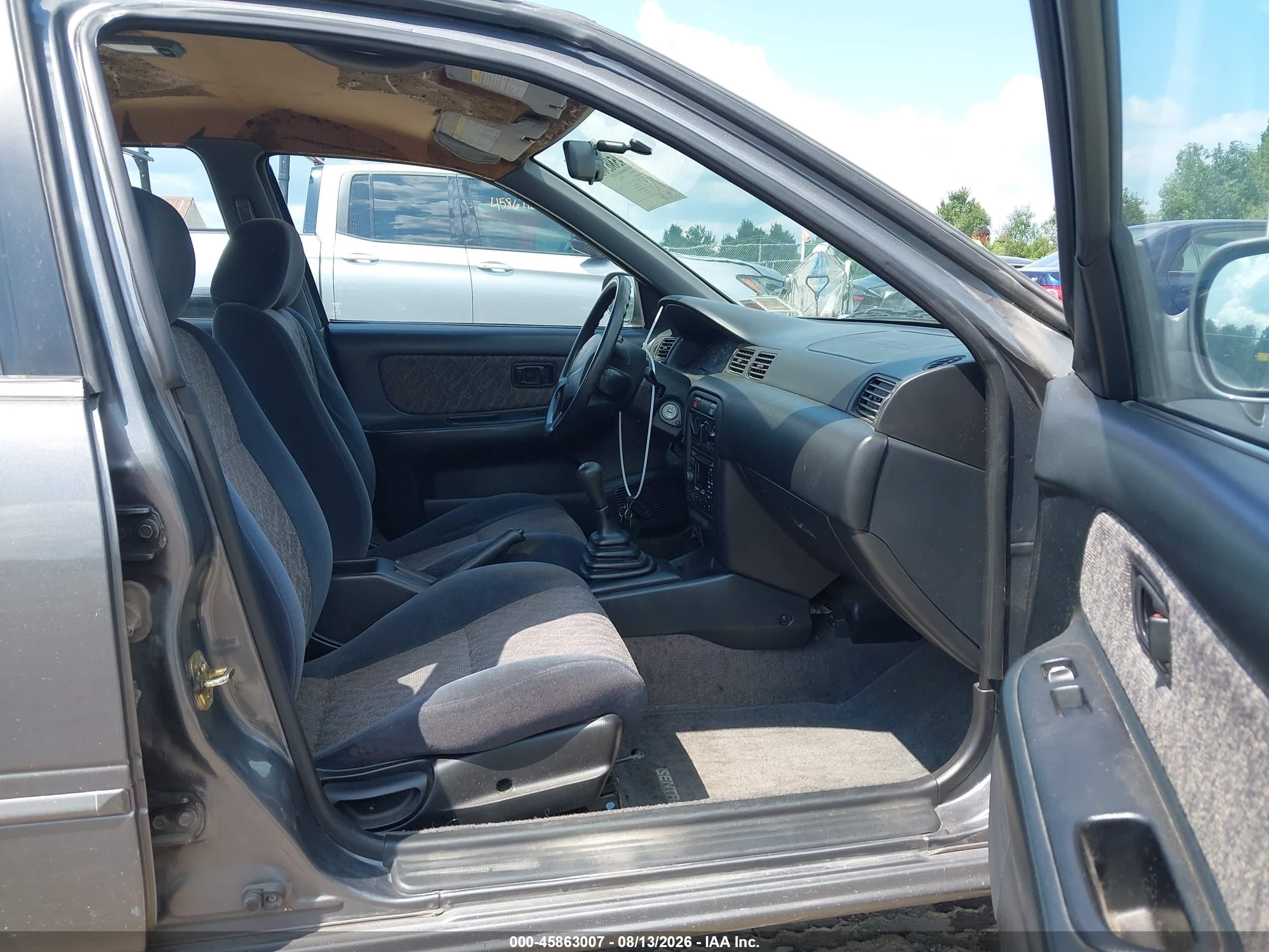 1999 Nissan Sentra Gxe/xe Gray vin: 1N4AB41D1XC720462
