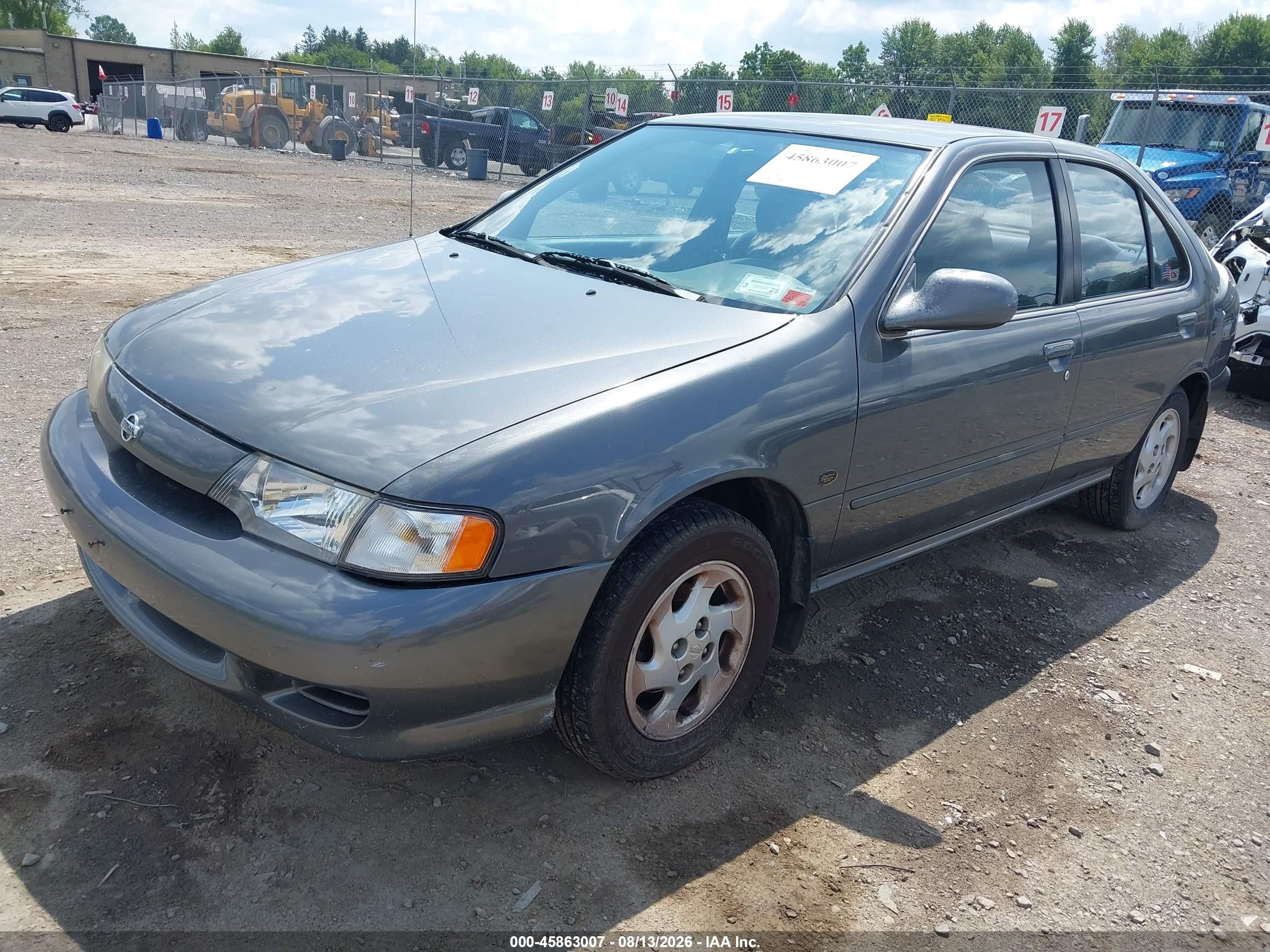 1999 Nissan Sentra Gxe/xe Gray vin: 1N4AB41D1XC720462