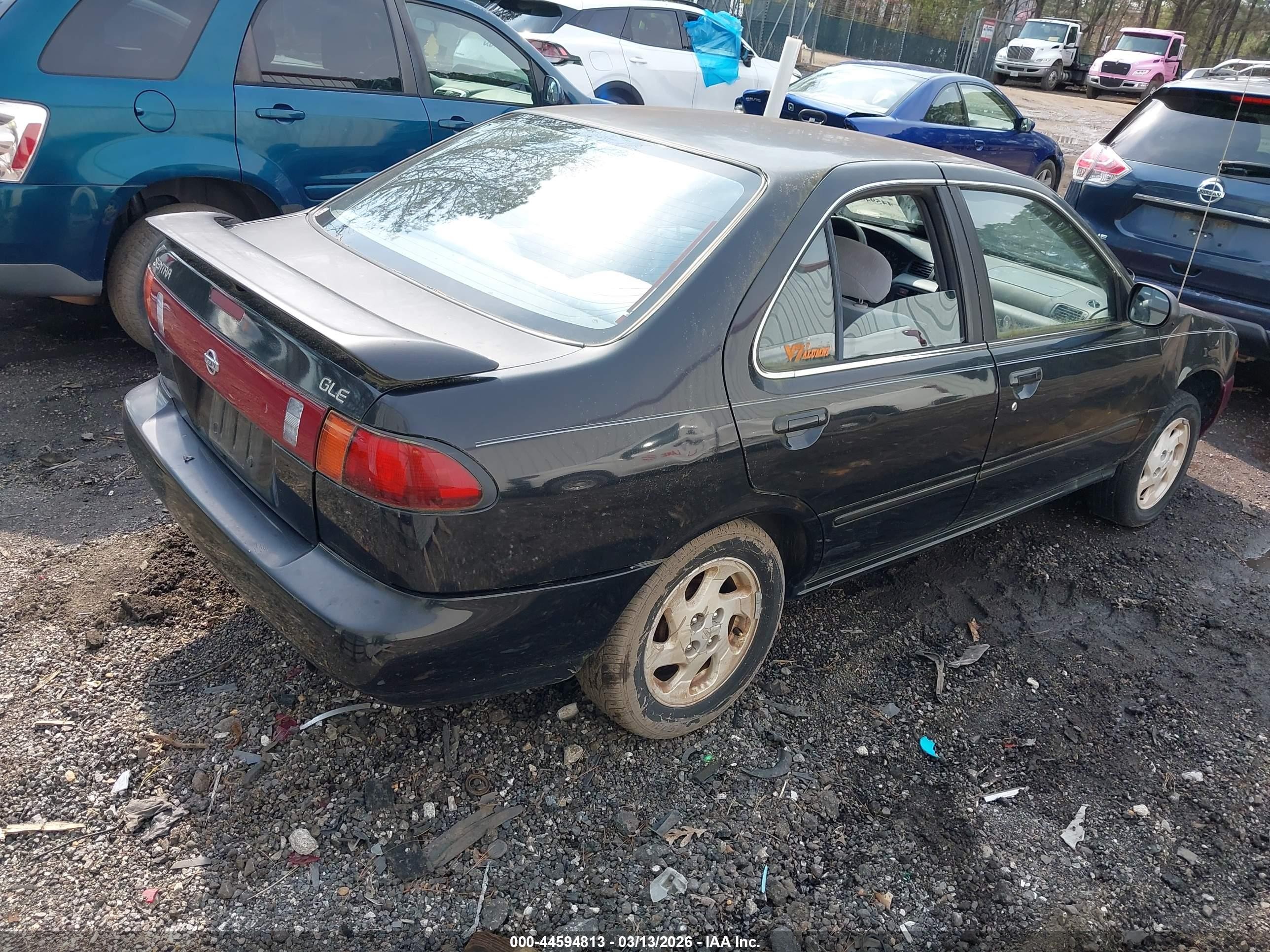 1997 Nissan Sentra Gle/gxe/xe Black vin: 1N4AB41D2VC719155