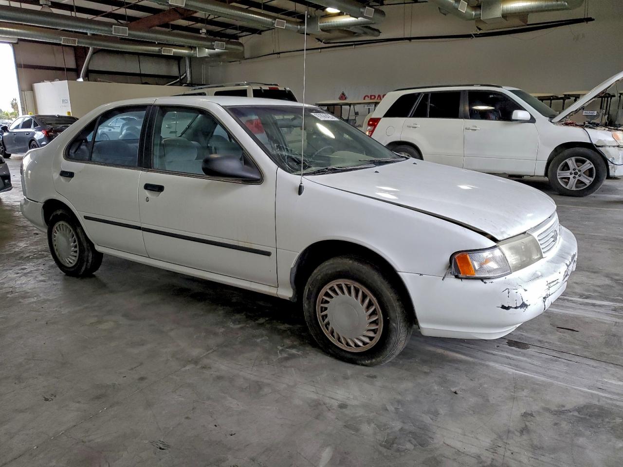 1996 Nissan Sentra E Белый vin: 1N4AB41D3TC713040