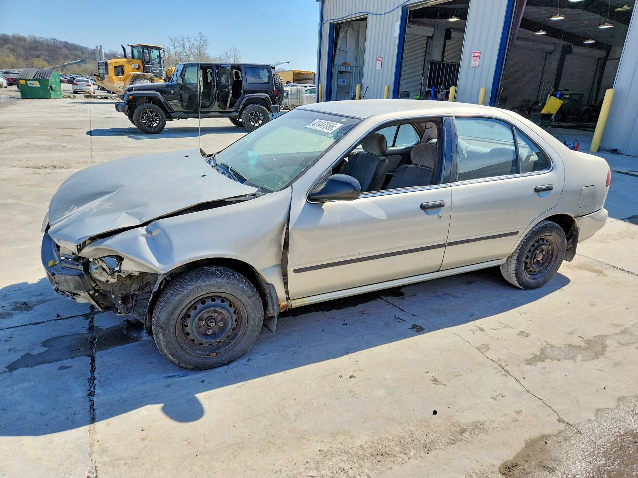 1997 Nissan Sentra Base Серебряный vin: 1N4AB41D3VC735588