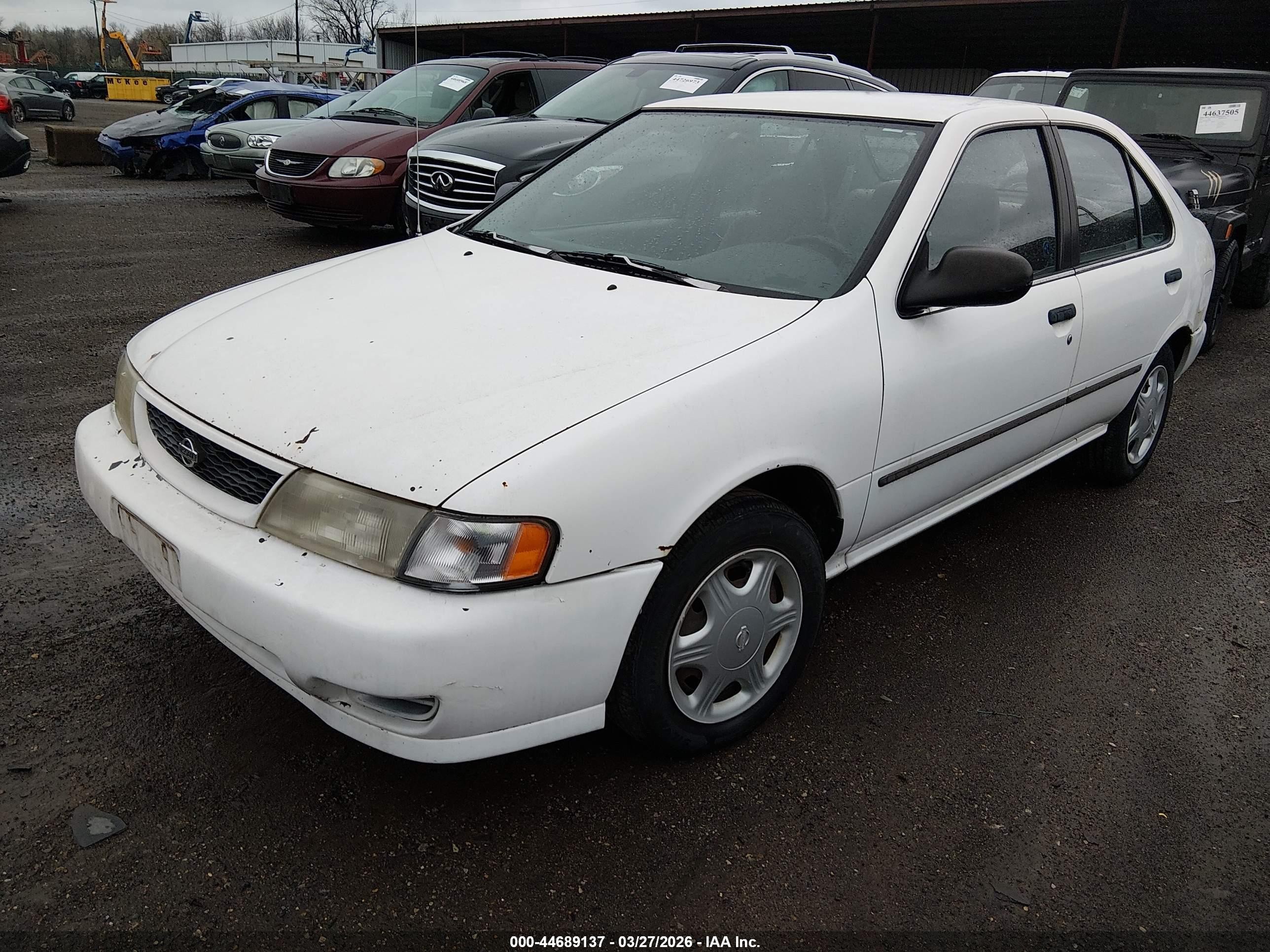 1998 Nissan Sentra Gle/gxe/xe White vin: 1N4AB41D3WC736659