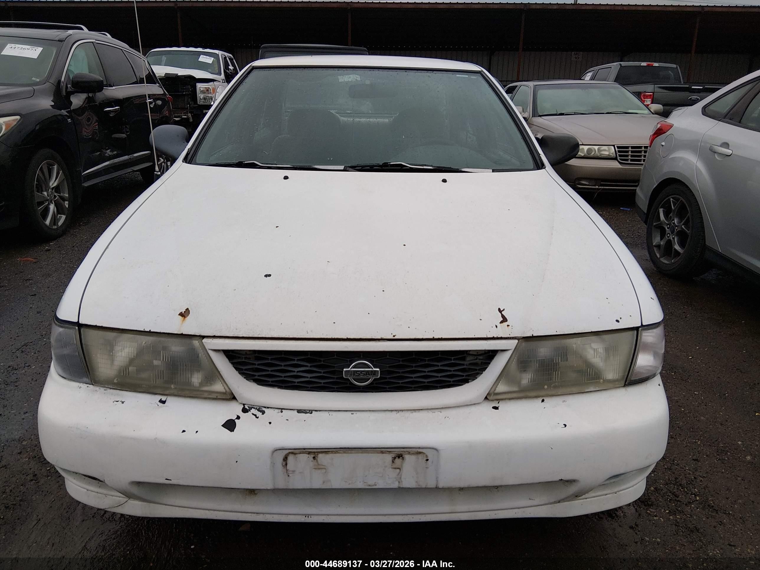 1998 Nissan Sentra Gle/gxe/xe White vin: 1N4AB41D3WC736659