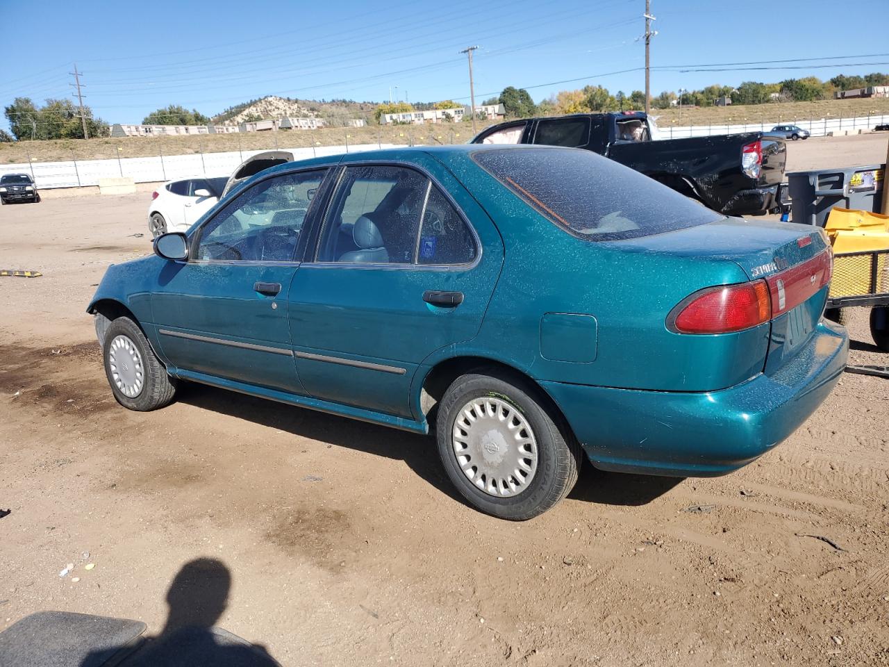 1996 Nissan Sentra E Зеленый vin: 1N4AB41D4TC743244