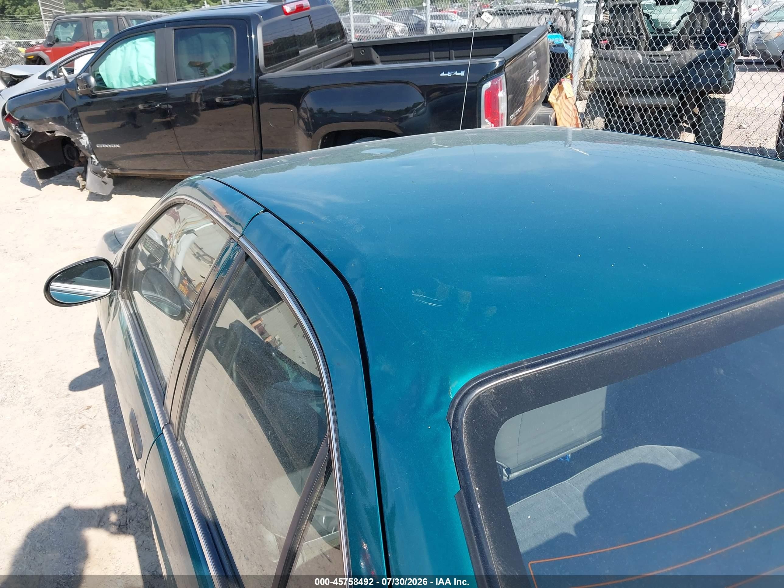 1996 Nissan Sentra E/xe/gxe/gle Teal vin: 1N4AB41D4TC752803
