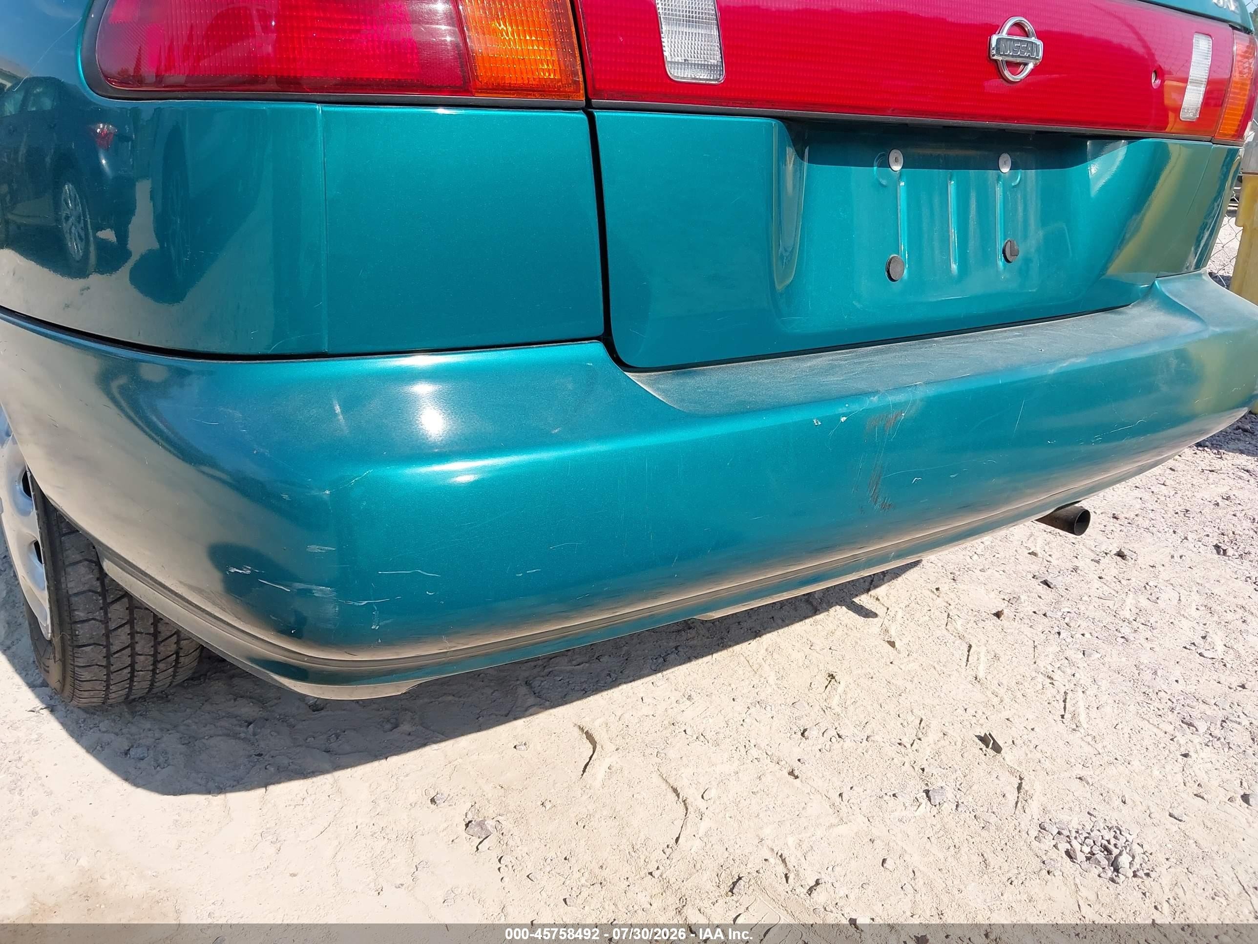 1996 Nissan Sentra E/xe/gxe/gle Teal vin: 1N4AB41D4TC752803