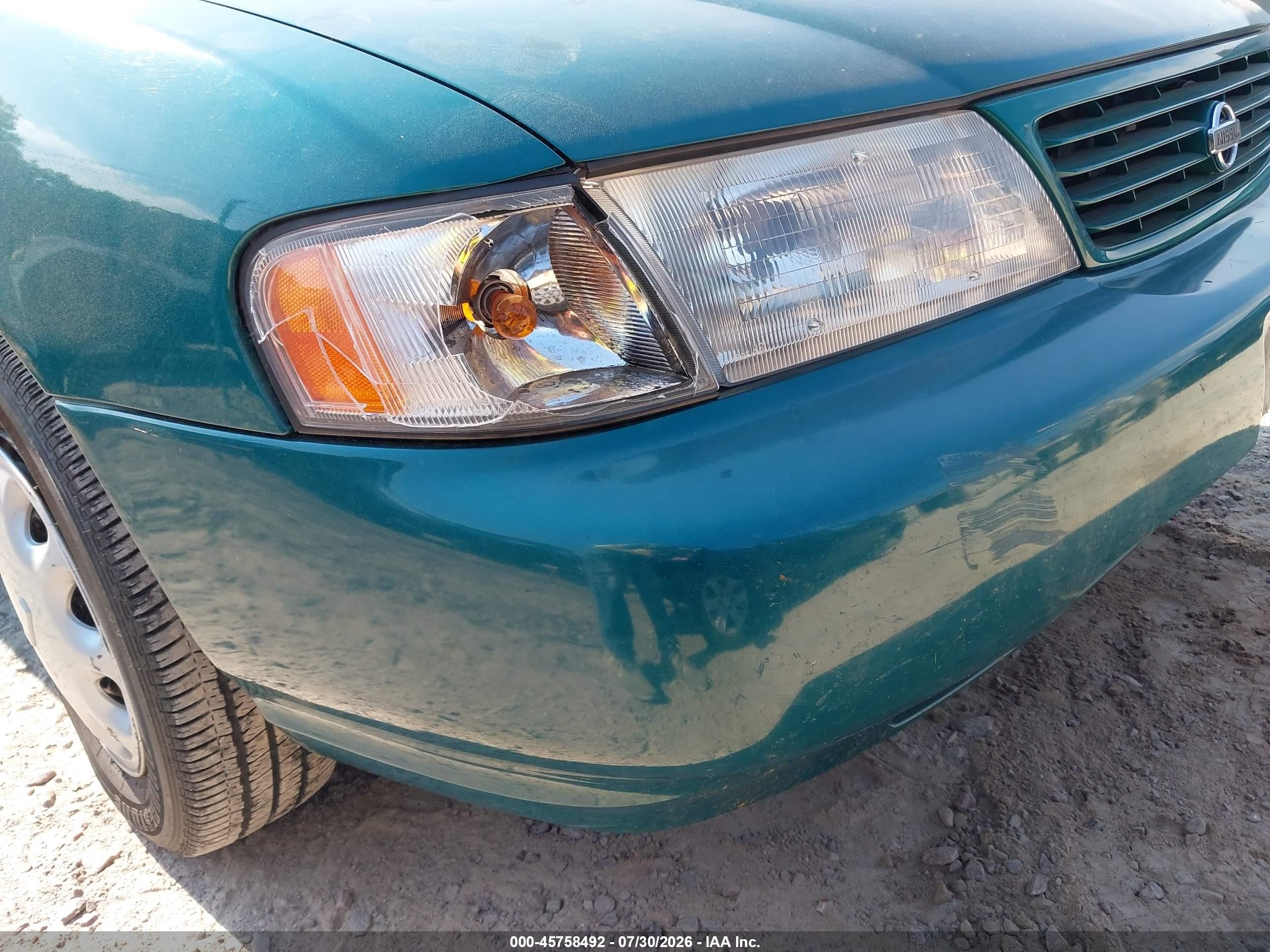 1996 Nissan Sentra E/xe/gxe/gle Teal vin: 1N4AB41D4TC752803