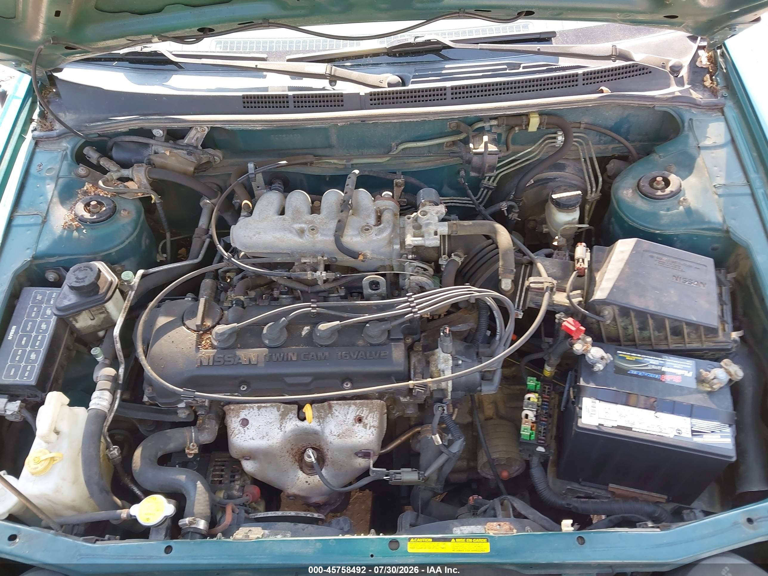 1996 Nissan Sentra E/xe/gxe/gle Teal vin: 1N4AB41D4TC752803