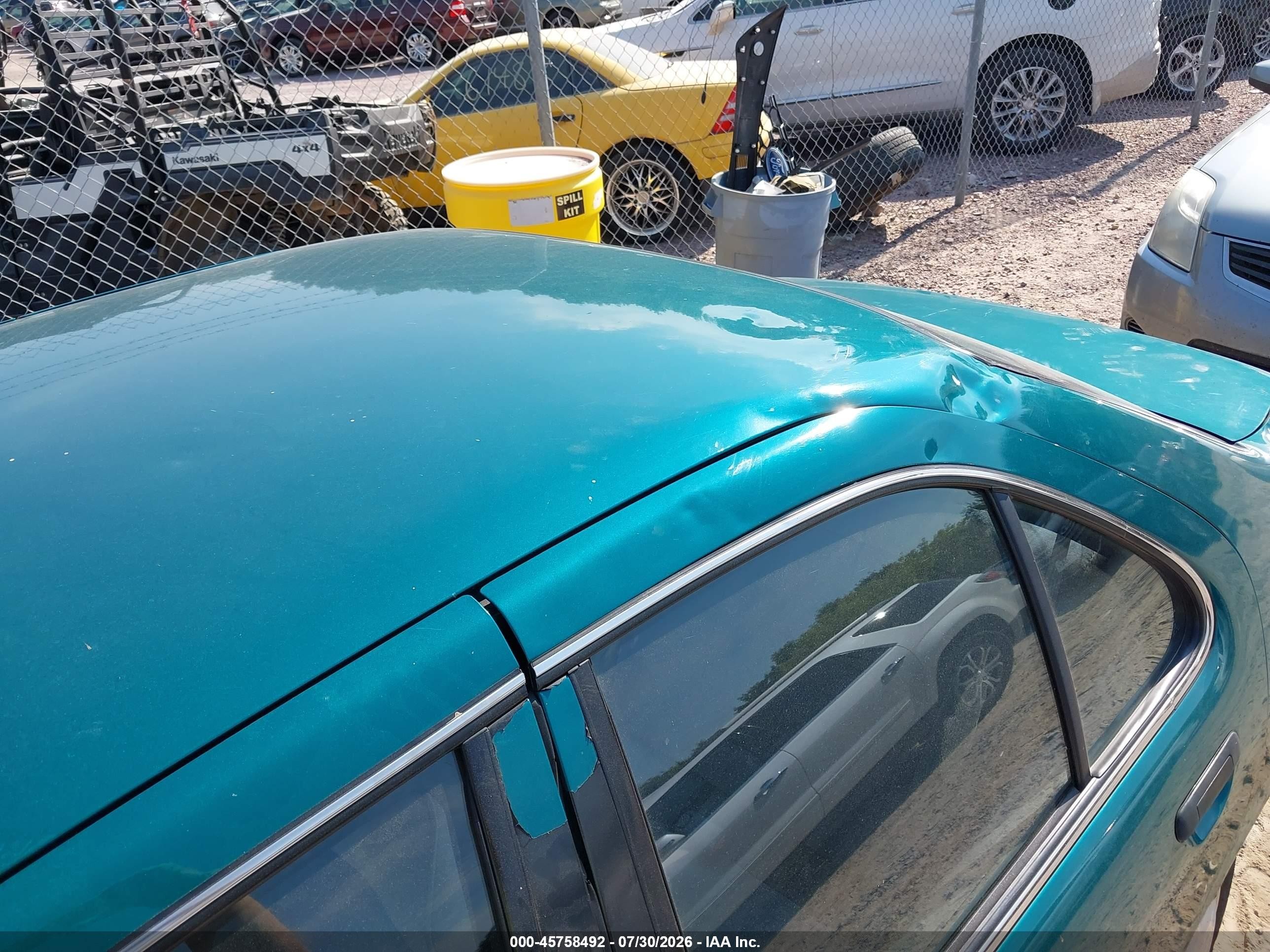 1996 Nissan Sentra E/xe/gxe/gle Teal vin: 1N4AB41D4TC752803
