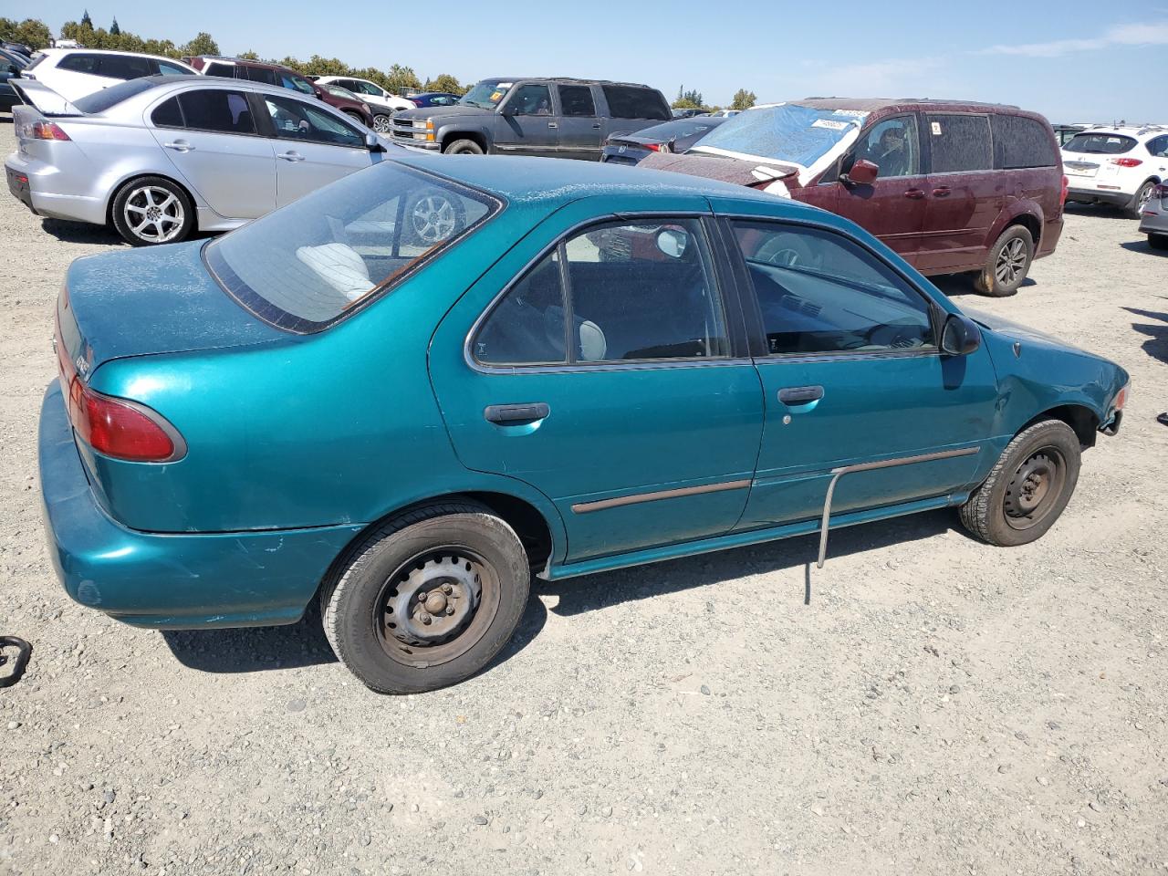 1996 Nissan Sentra E Green vin: 1N4AB41D4TC760397