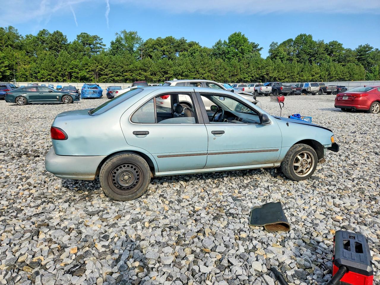 1997 Nissan Sentra Base Teal vin: 1N4AB41D4VC745790