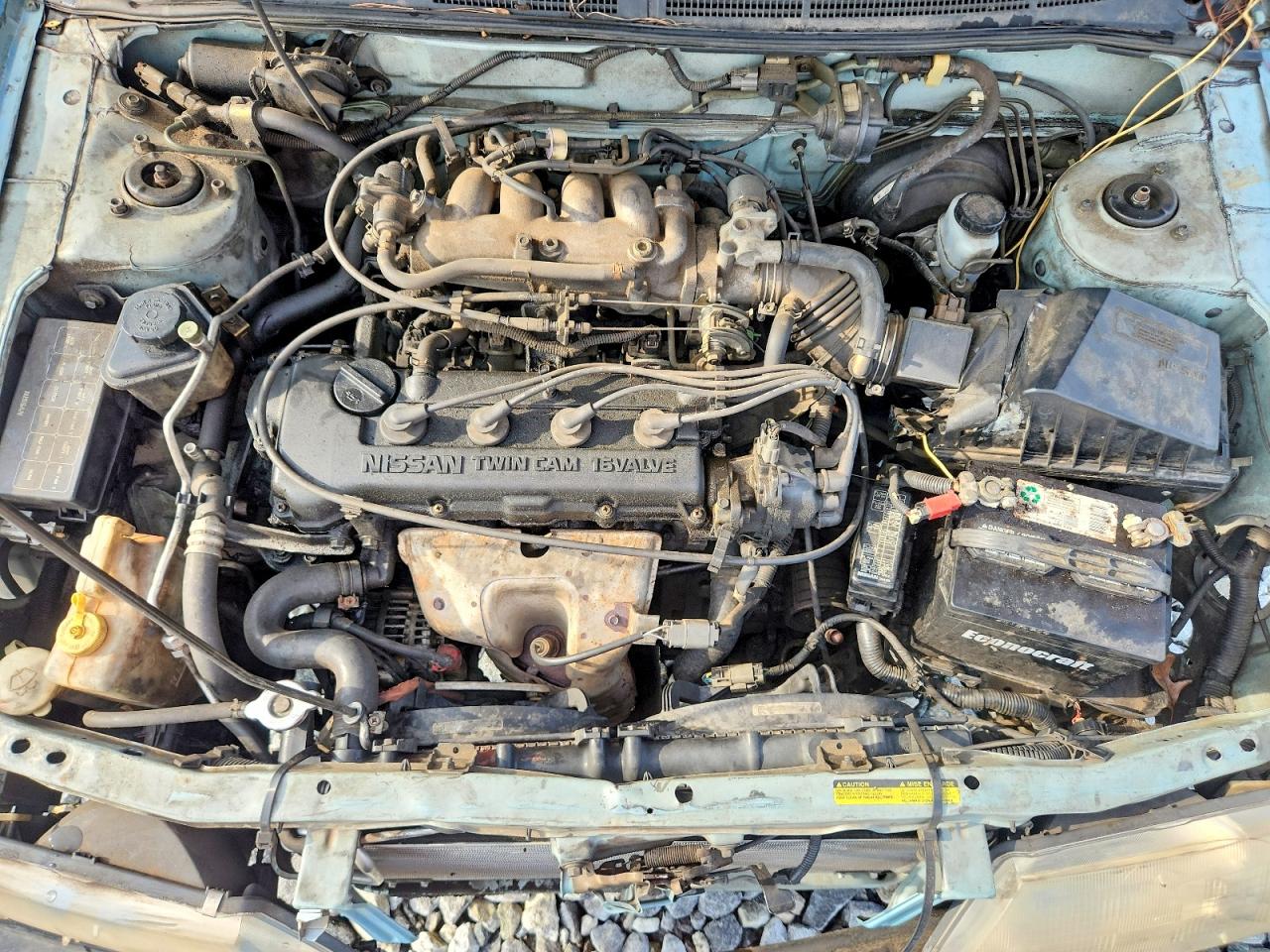 1997 Nissan Sentra Base Teal vin: 1N4AB41D4VC745790