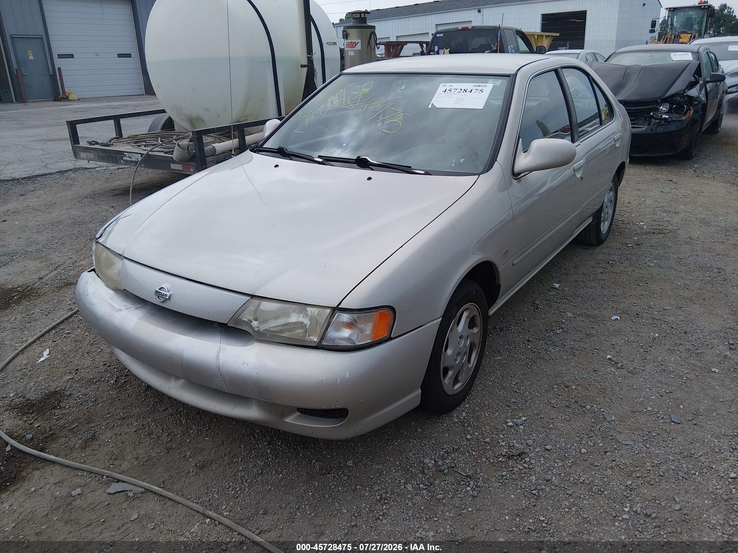 1999 Nissan Sentra Gxe/xe Gray vin: 1N4AB41D4XC705583